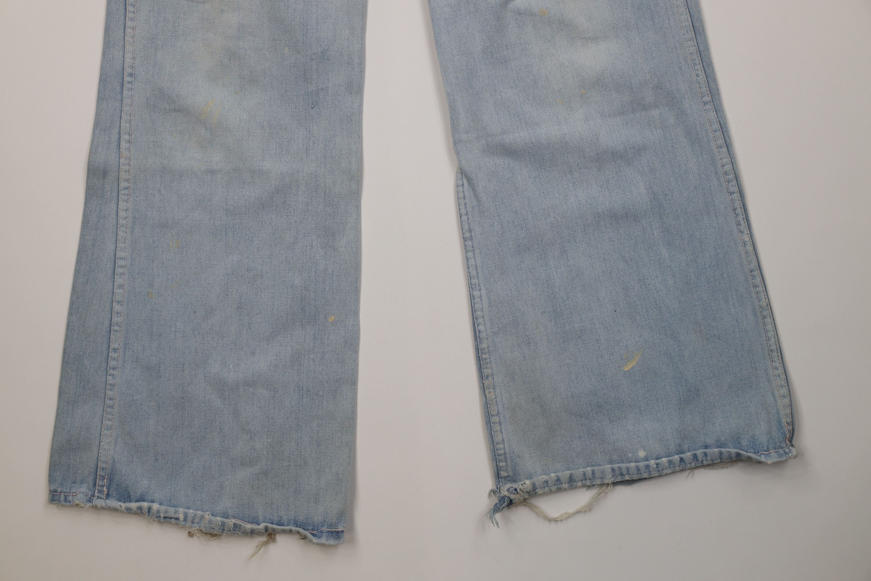 Hang Ten Vintage 70s Hang Ten Surfing Bell Bottoms Denim Jeans Blue Size US 32 / EU 48 - 4 Thumbnail
