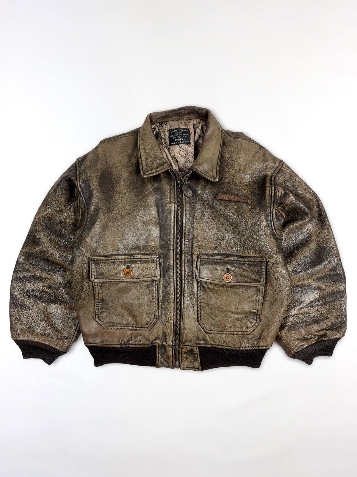 Avirex 90s Avirex G-1 Custom Paint Jacket Size US L / EU 52-54 / 3 - 2 Thumbnail