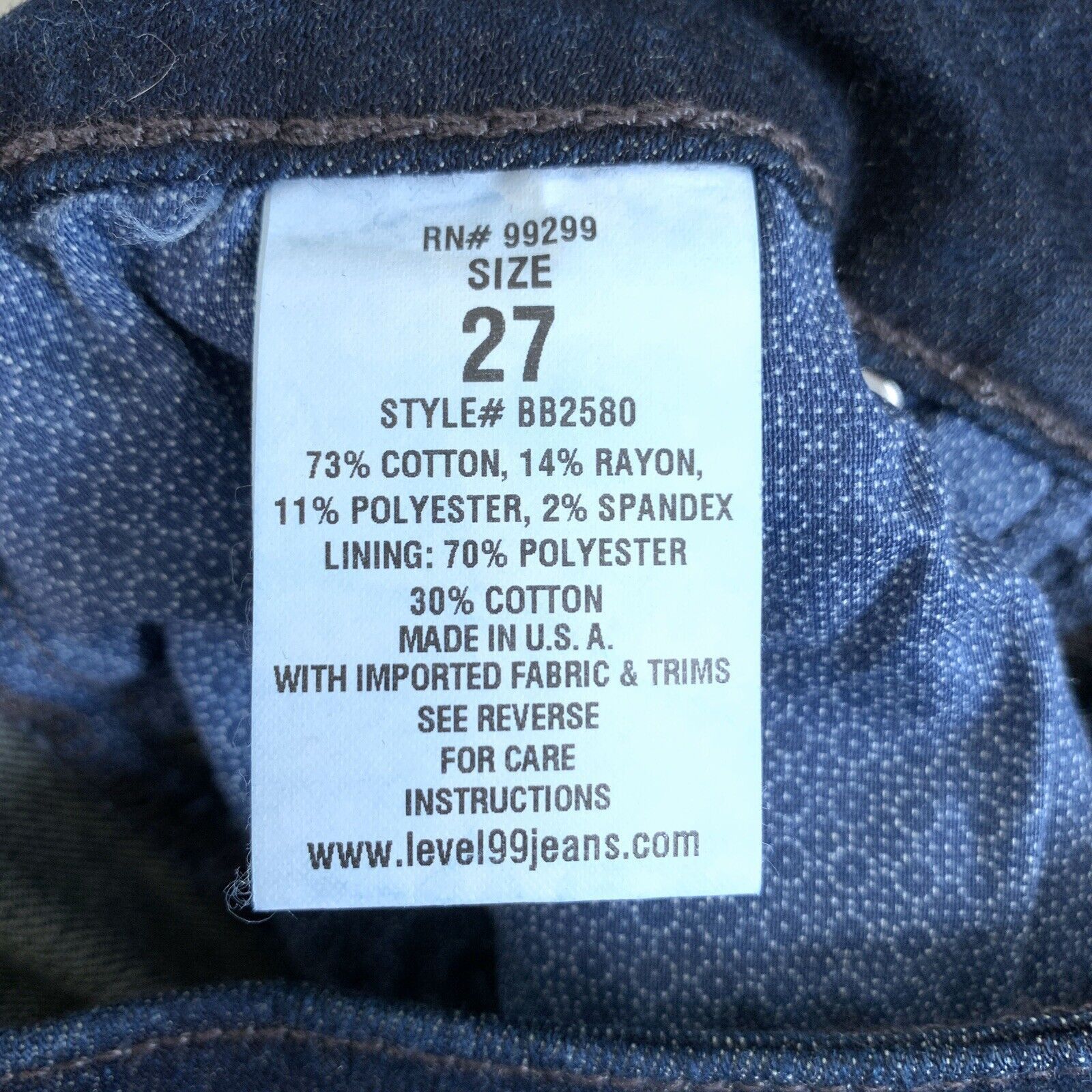 Anthropologie Anthropologie Level 99 Skinny Cigarette Jeans Dark Wash 27 Size 27" / US 4 / IT 40 - 10 Thumbnail