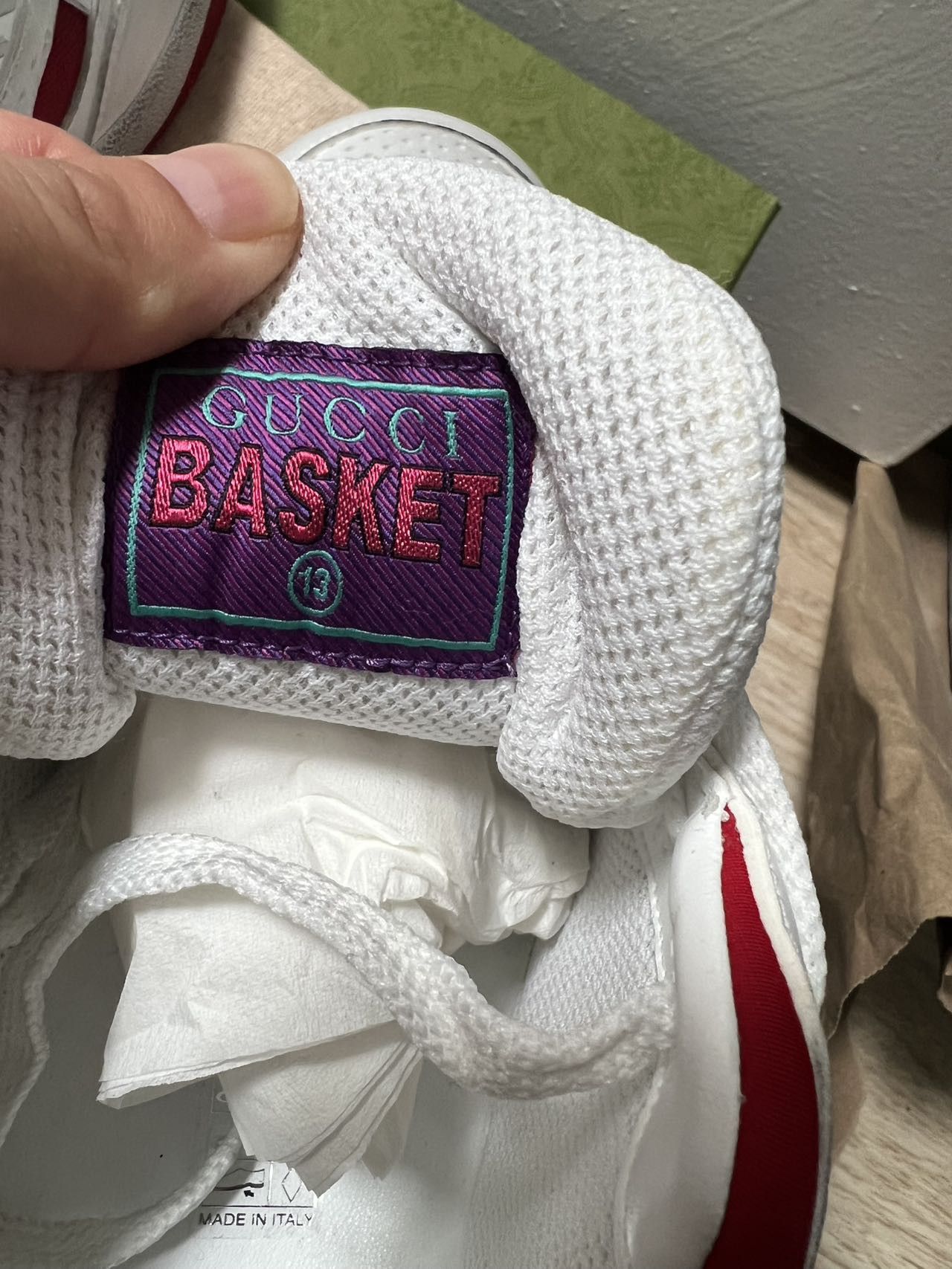 Gucci MEN Gucci Basket White Demetra Size US 14 / EU 47 - 3 Thumbnail