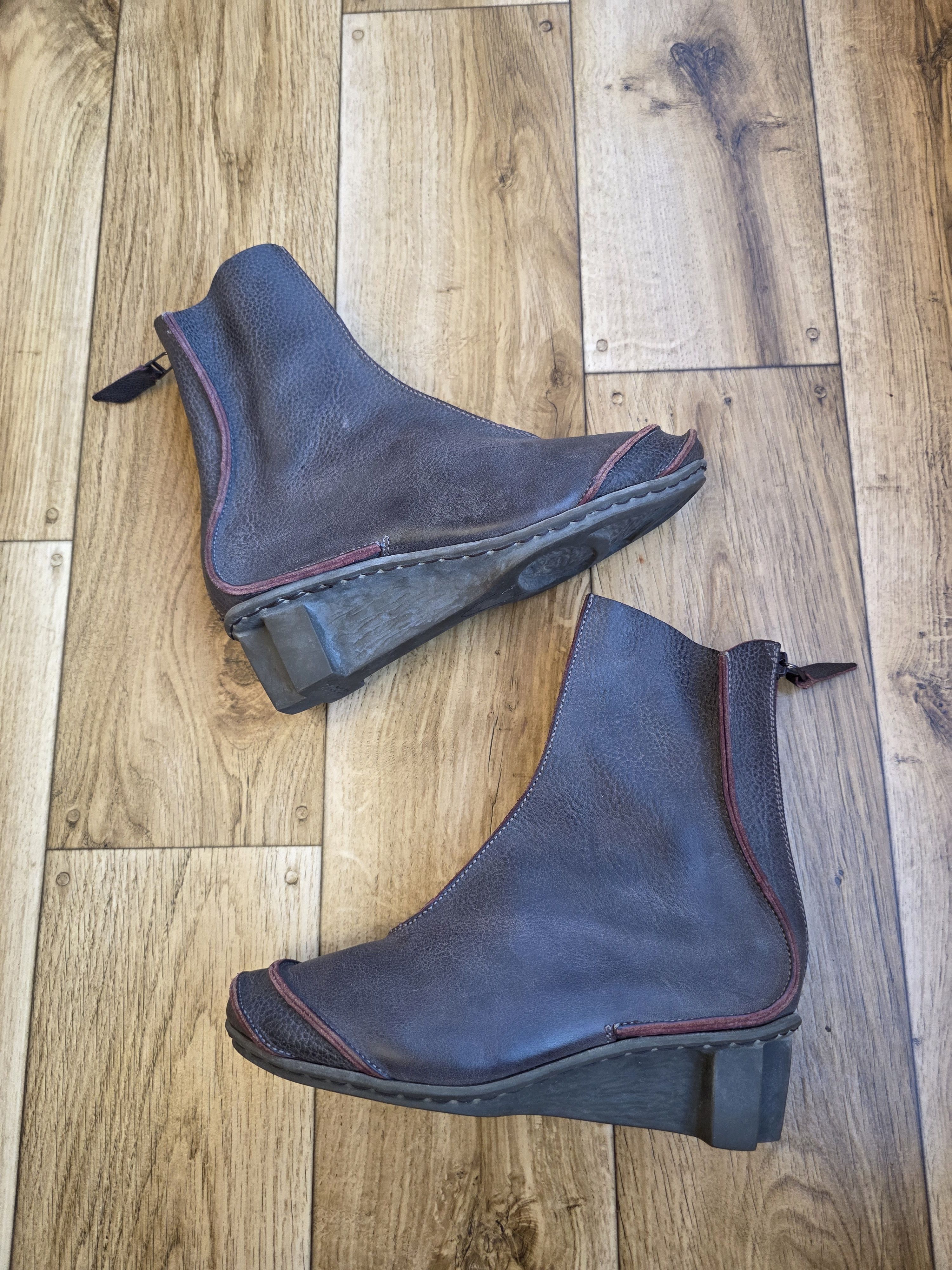 Trippen Trippen Women Leather Boots Size US 9 / IT 39 - 13 Thumbnail