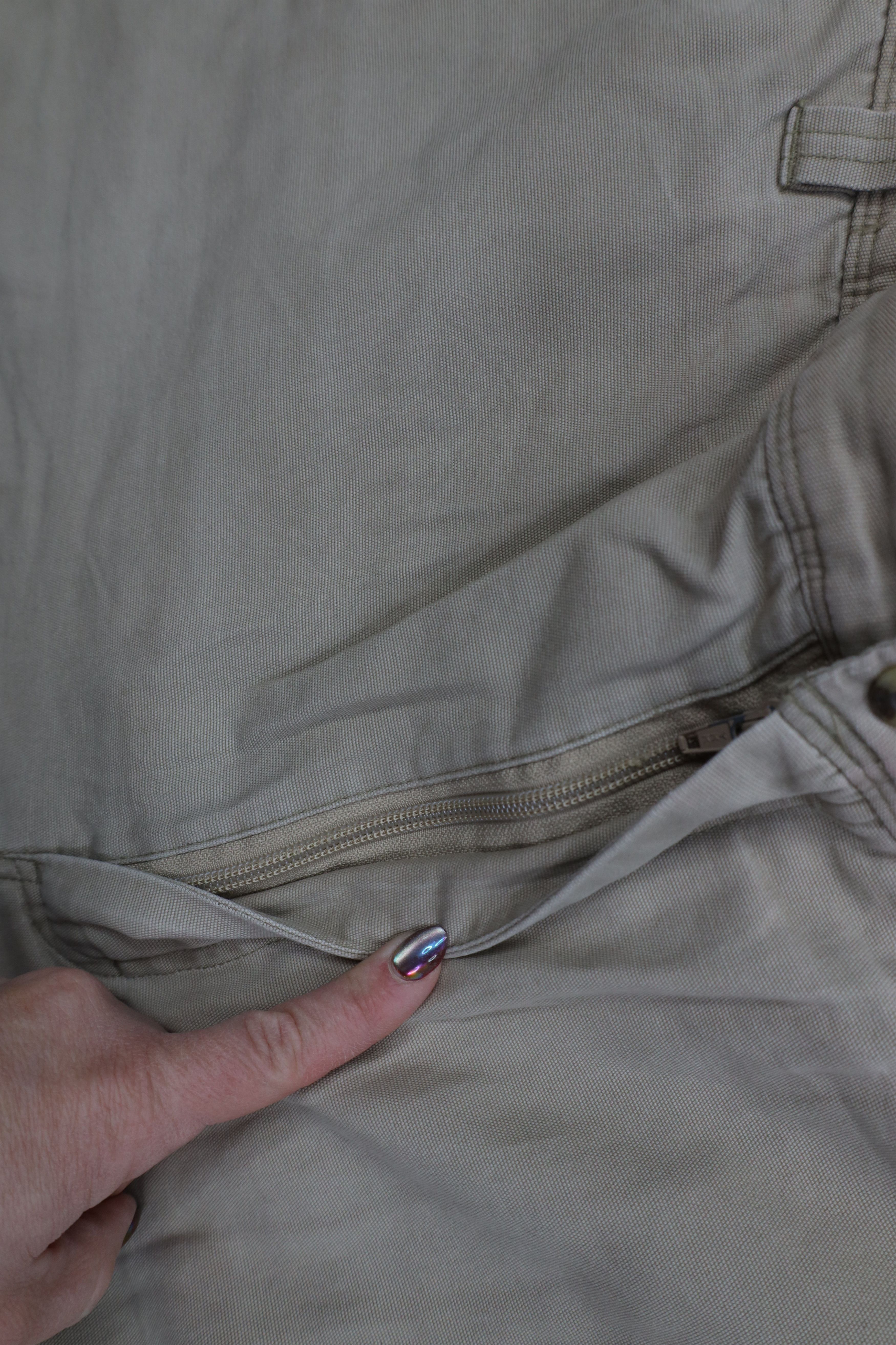 Woolrich Woolen Mills Vintage 90s Woolrich Baggy Wide Leg Cargo Pants Beige Size US 40 / EU 56 - 8 Thumbnail