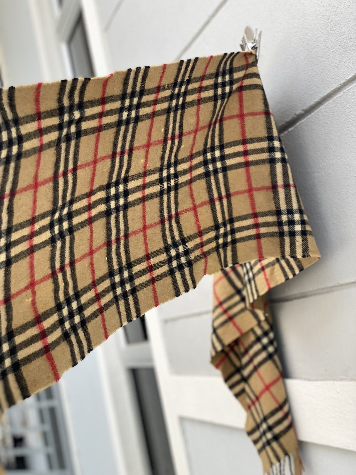 Burberry Vintage 90s Burberrys Cashmere Scarf Specially cashmere Size ONE SIZE - 6 Thumbnail