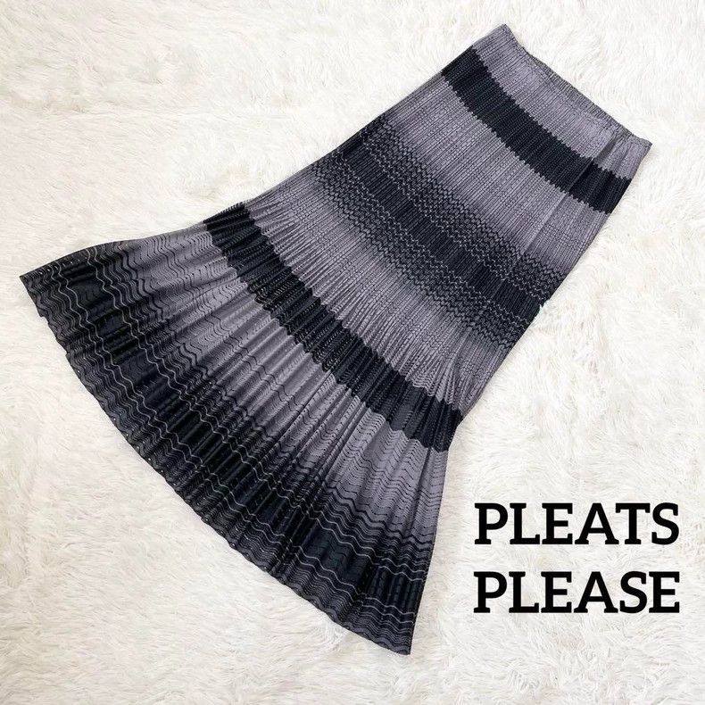 Issey Miyake Issey Miyake size:3 Gradient fishtail skirt Size 42" / US 20 - 1 Thumbnail