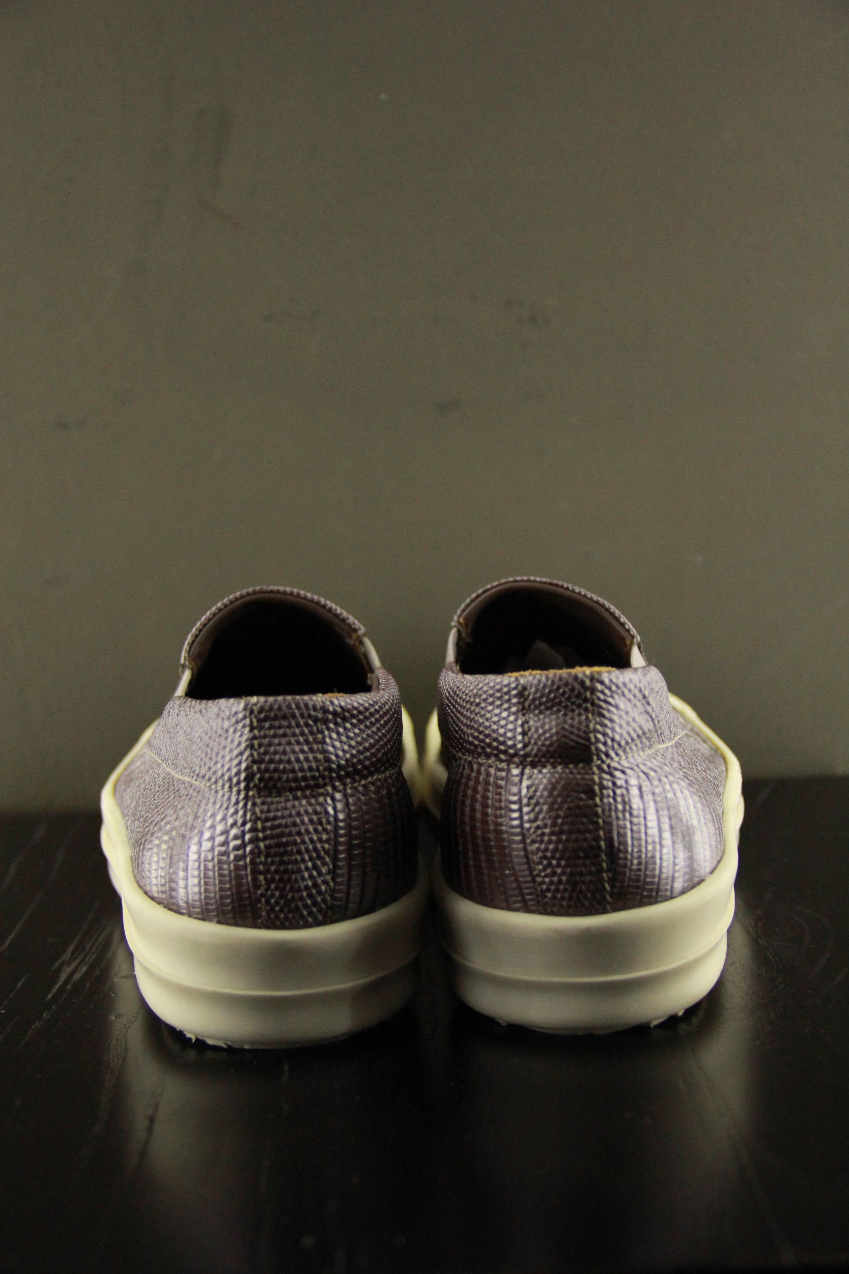 Rick Owens Rick Owens Rose Gold Lizard Skin Slip-Ons Size US 6 / EU 39 - 11 Thumbnail