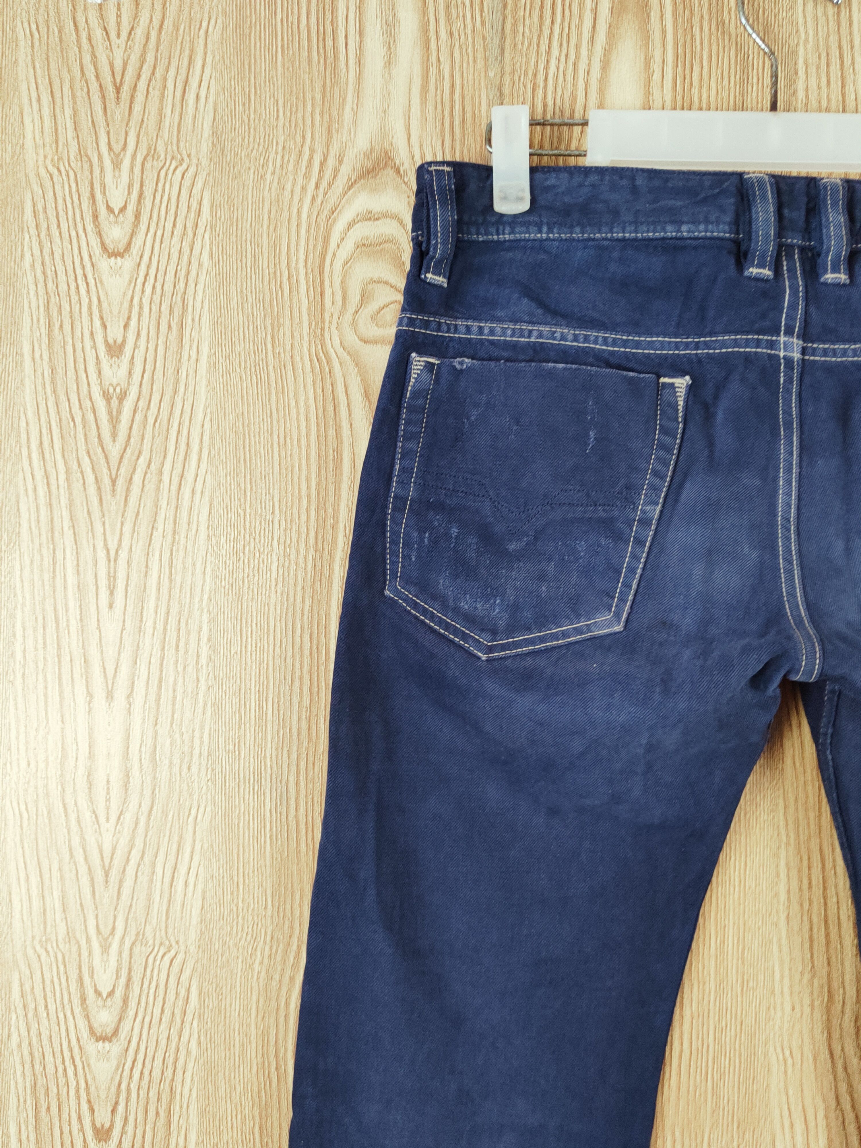 Diesel Diesel Safado Dark Blue Distressed Ripped denim Jeans #W794 Size US 29 - 10 Thumbnail