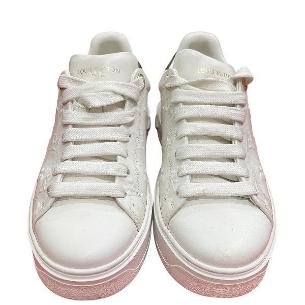 Louis Vuitton Louis Vuitton Louis Vuitton Monogram Leather Sneakers Leather Shoes 1AAE5 DUTY FREE for USA Size ONE SIZE - 1 Thumbnail