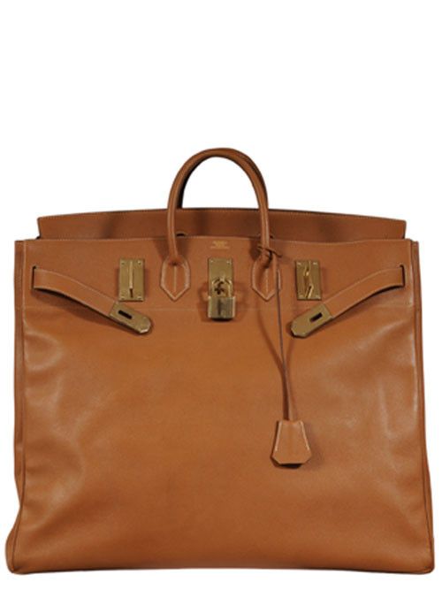 Hermes VTG 1980's Haut à Courroies Hac 55 Birkin Veau Courchevel Size ONE SIZE - 1 Thumbnail