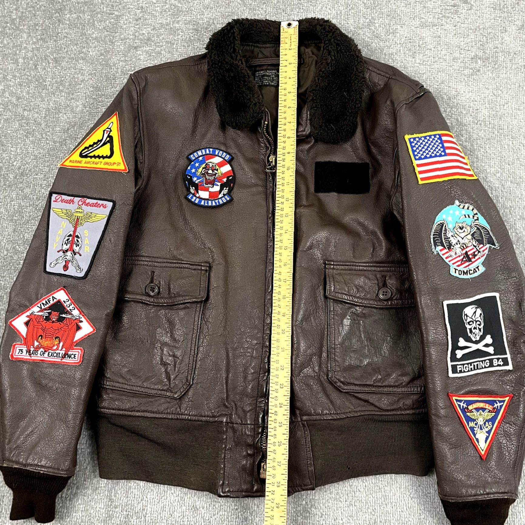 Vintage VINTAGE Brill Bros Leather Jacket Adult 46 Brown Bomber G-1 Jacket Men Regular Size 46 Brown Leather Size US S / EU 44-46 / 1 - 5 Thumbnail