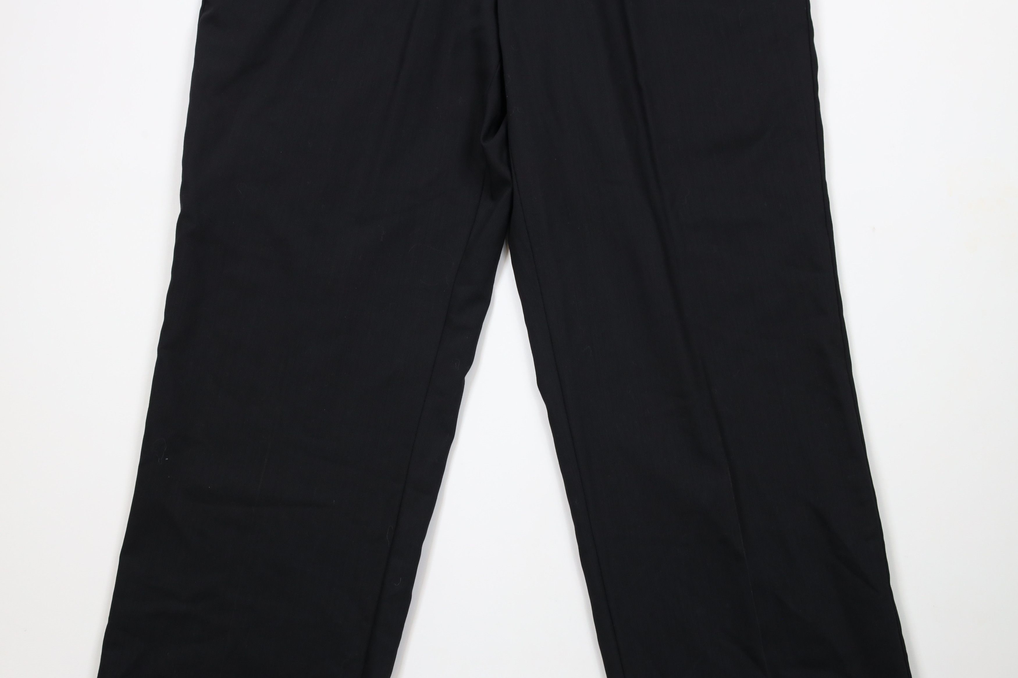 Vintage Vintage 90s Streetwear Wide Leg Chino Pants Trousers Black Size US 33 - 3 Thumbnail