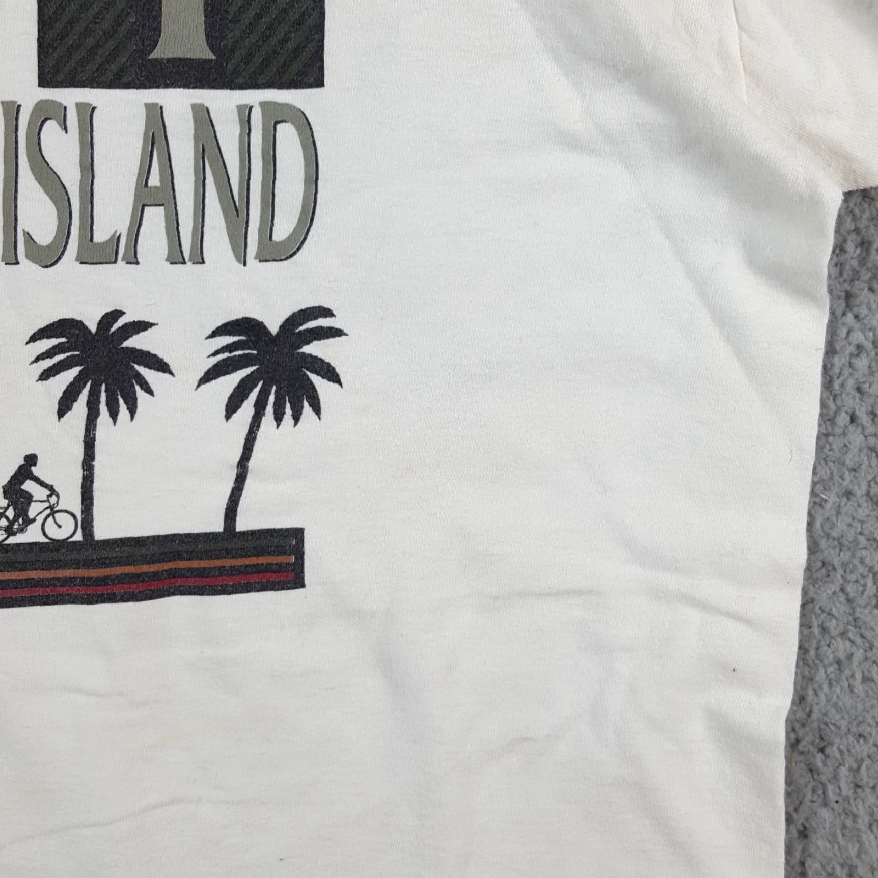 Vintage Vintage Cotton Exchange 90s Beach T-Shirt Men Large White Y2K Outdoor Retro Grunge Size US L / EU 52-54 / 3 - 4 Thumbnail