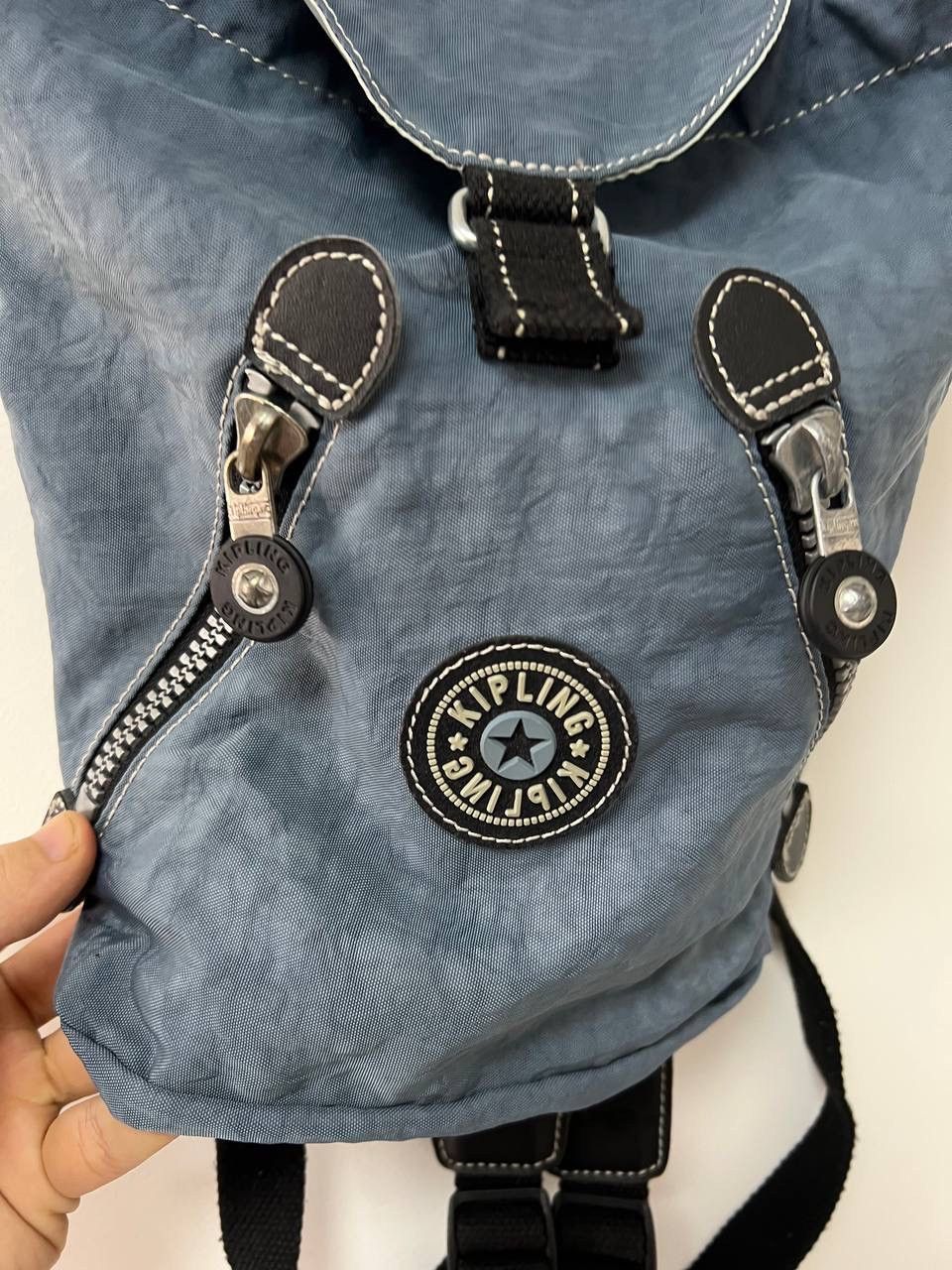 Other Vintage 90's Kipling Small Backpack Blue Bag Y2K Sk8 Size ONE SIZE - 7 Thumbnail