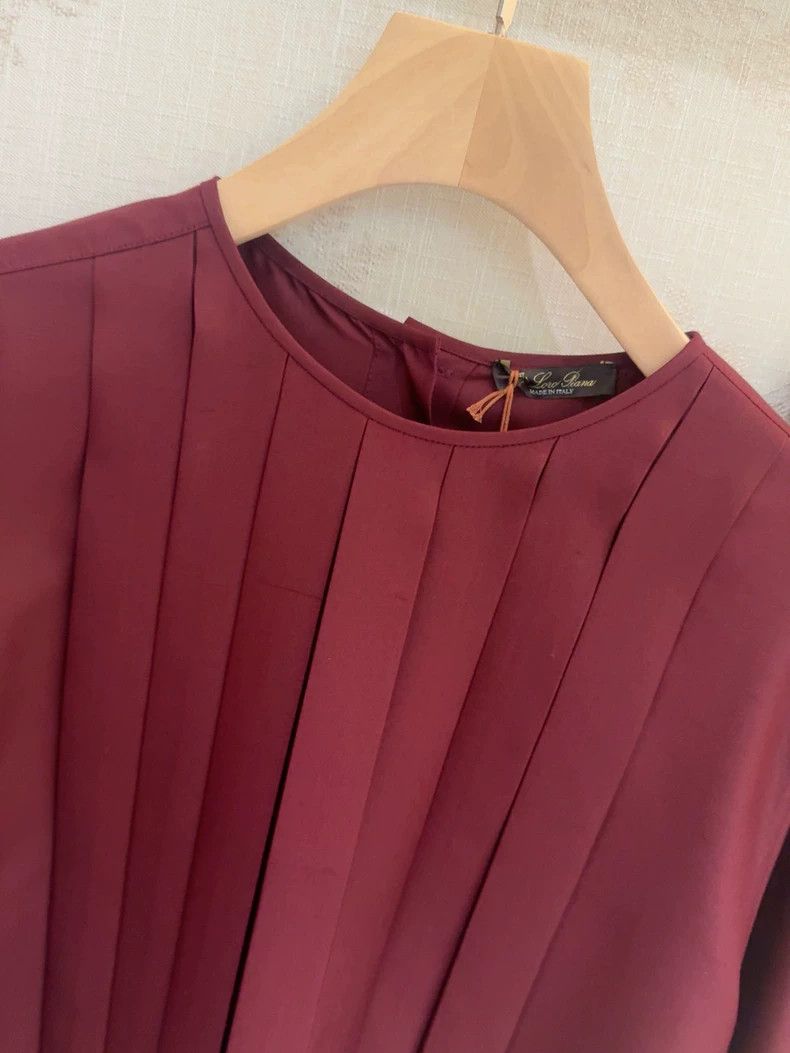 Loro Piana LORO PIANA A wine-red silk shirt Size S / US 4 / IT 40 - 2 Thumbnail