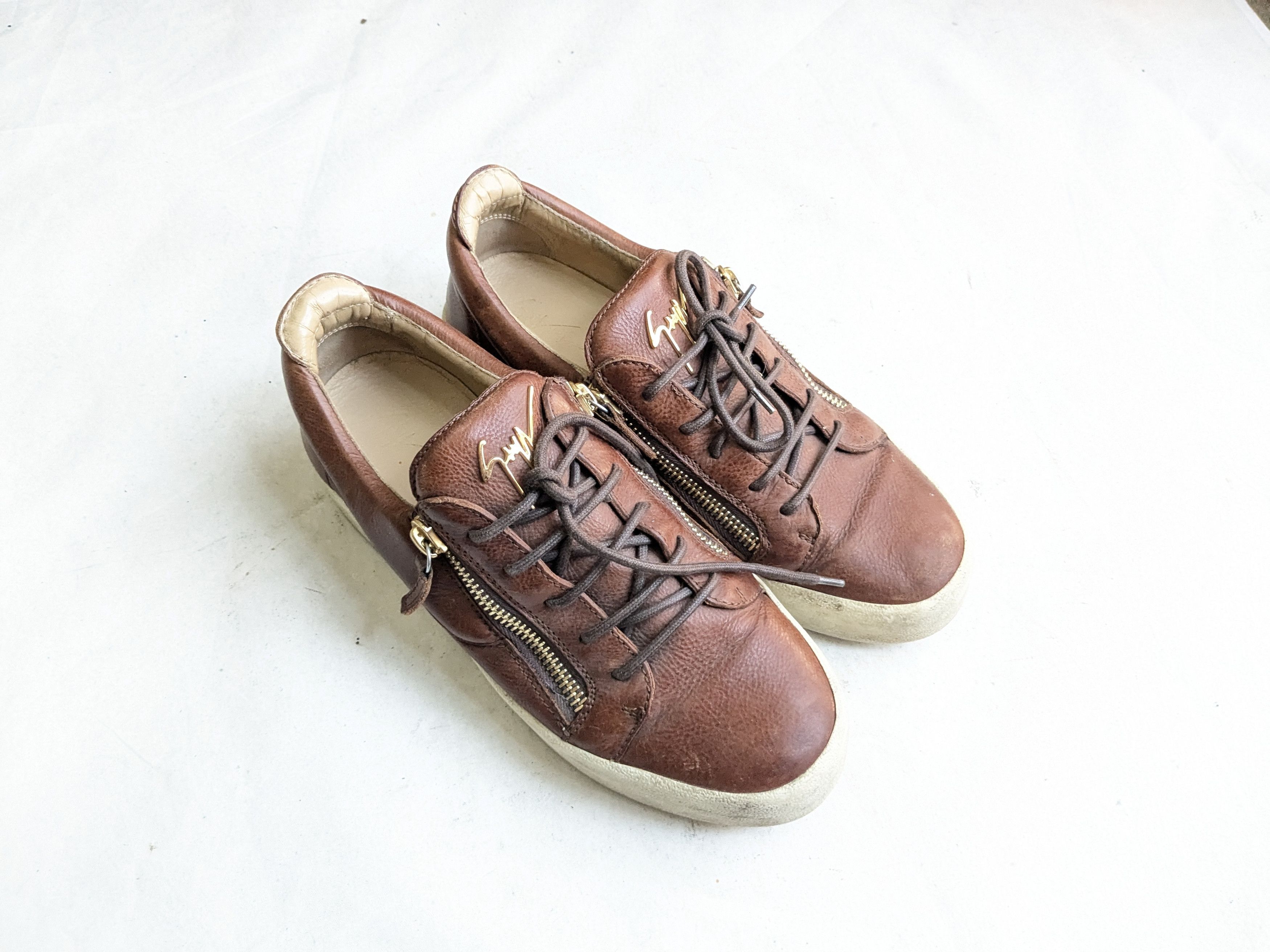Giuseppe Zanotti Giuseppe Zanotti Sneakers Brown 9.5 42.5 Size US 9.5 / EU 42-43 - 2 Thumbnail