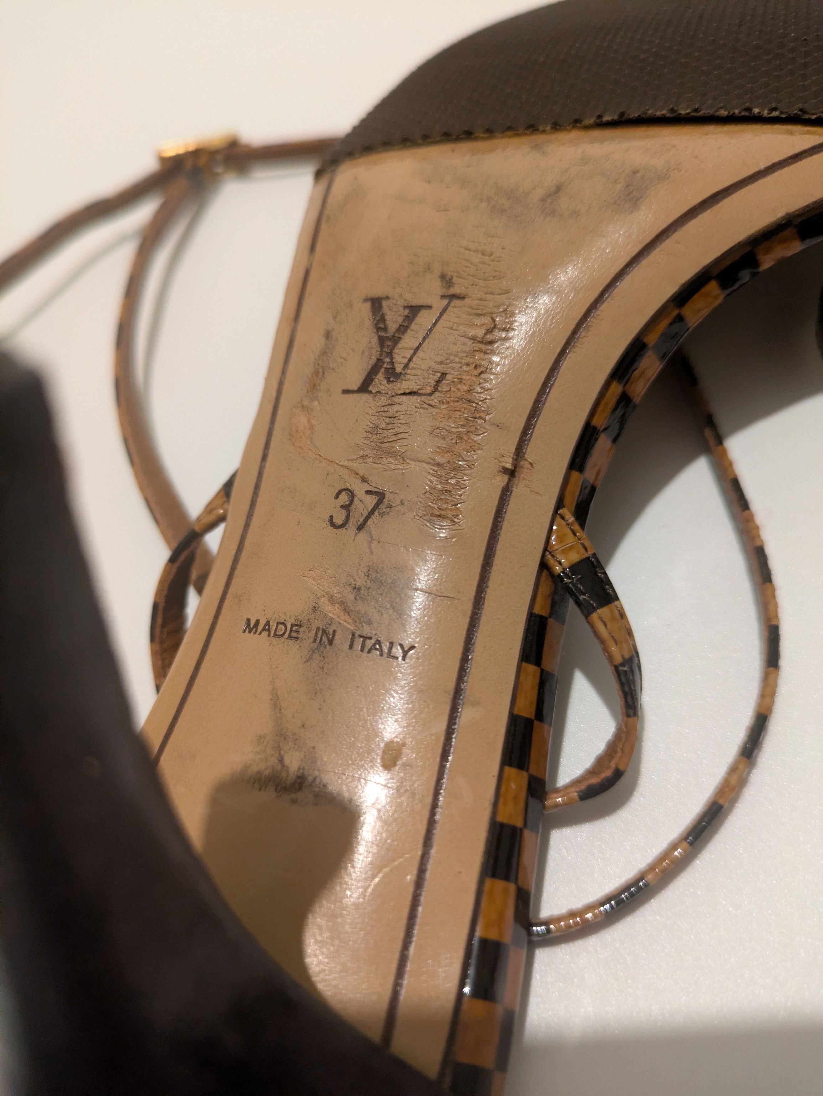 Louis Vuitton Vintage y2k Louis Vuitton heeled strappy sandals Size US 6 / IT 36 - 8 Thumbnail