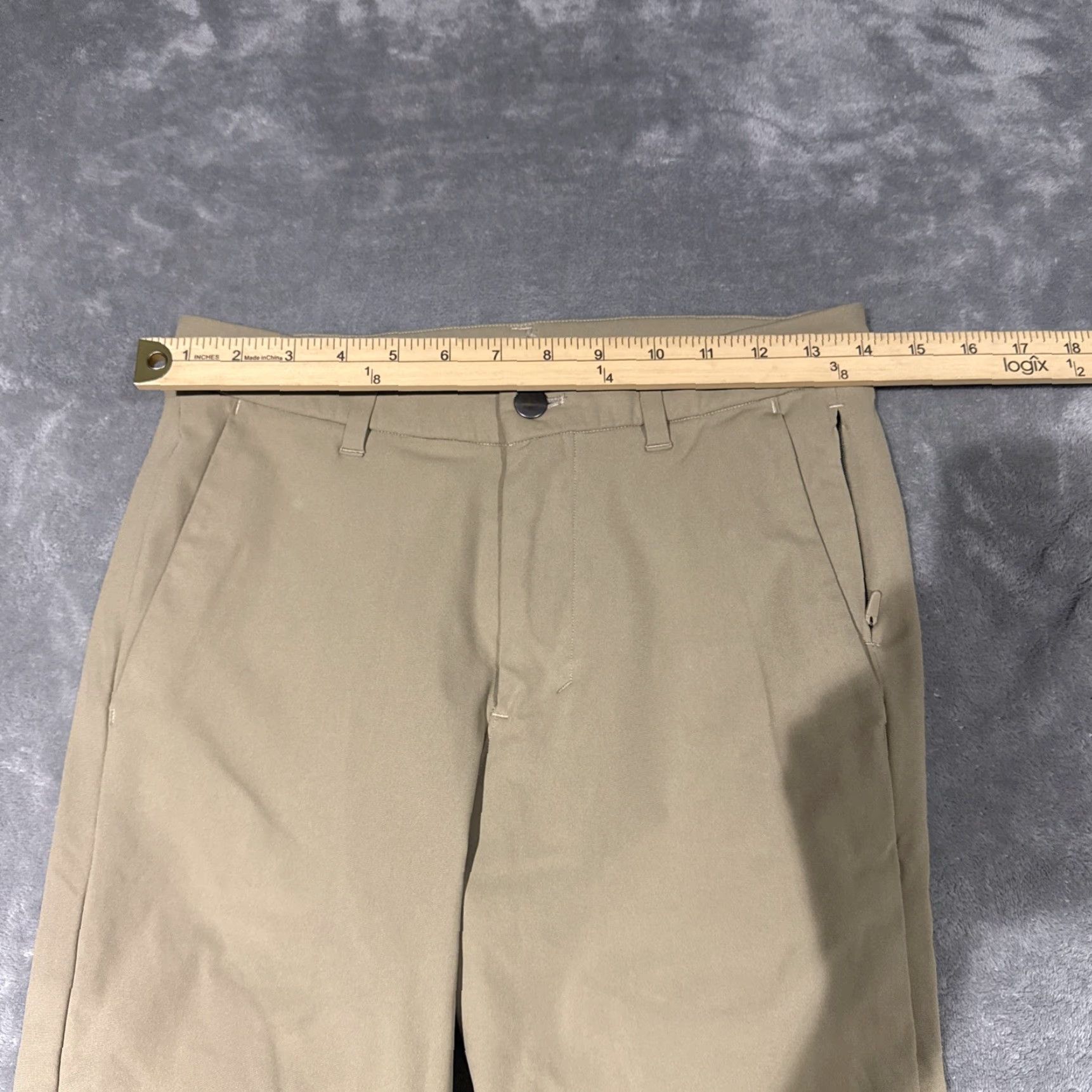 Lululemon Lululemon Commission Slim Tofino Sand Khaki Tan Pants Men’s 28x31 Warpstreme Beige Slimming Flat Front Belt Loops Tapered Leg Varieties Size US 28 / EU 44 - 3 Thumbnail