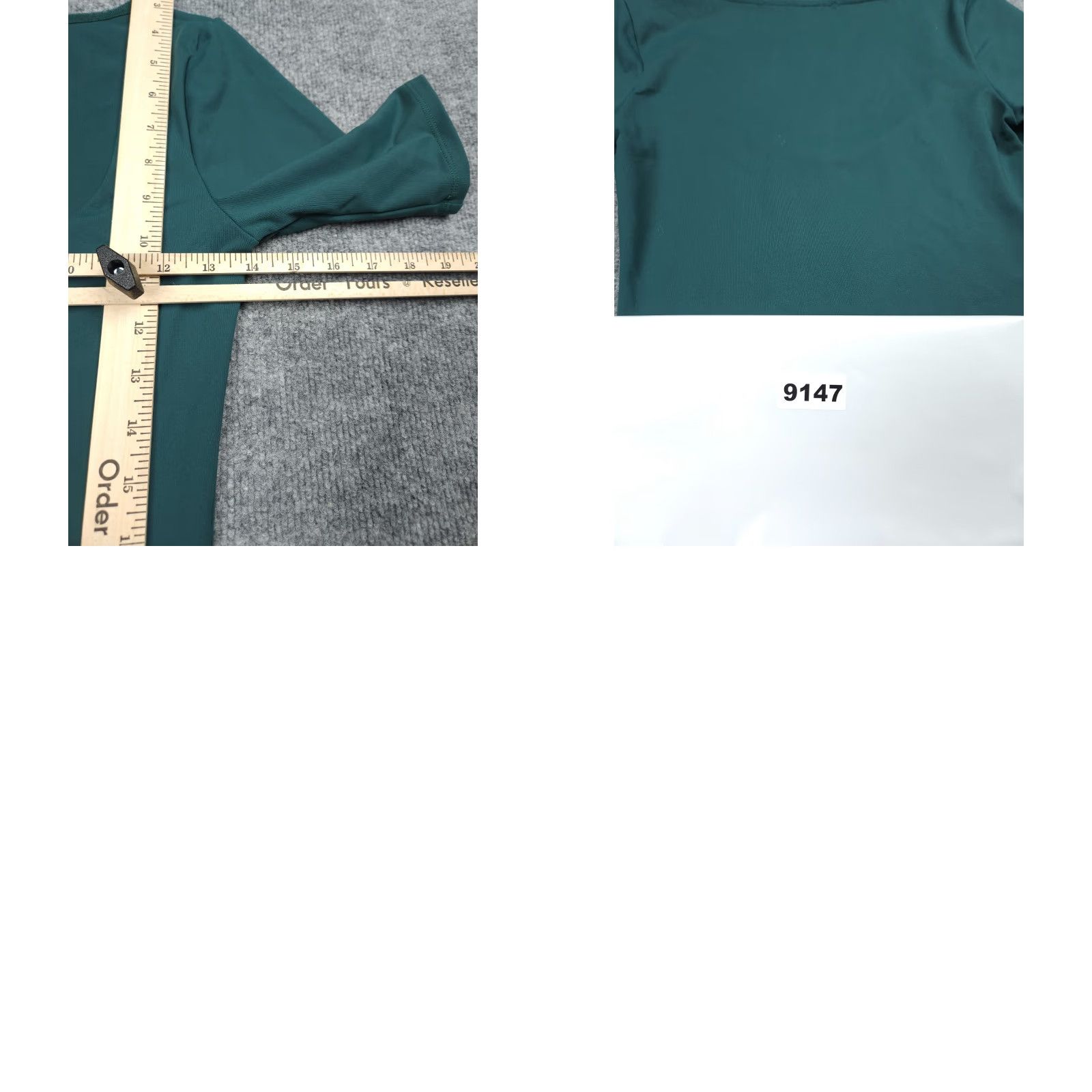 Free People Free People Shirt Top Women's XS Green Stretch V-Neck Short Sleeve Casual Slim Basic T-Shirt Women XS Green Stretch Size XS / US 0-2 / IT 36-38 - 8 Thumbnail