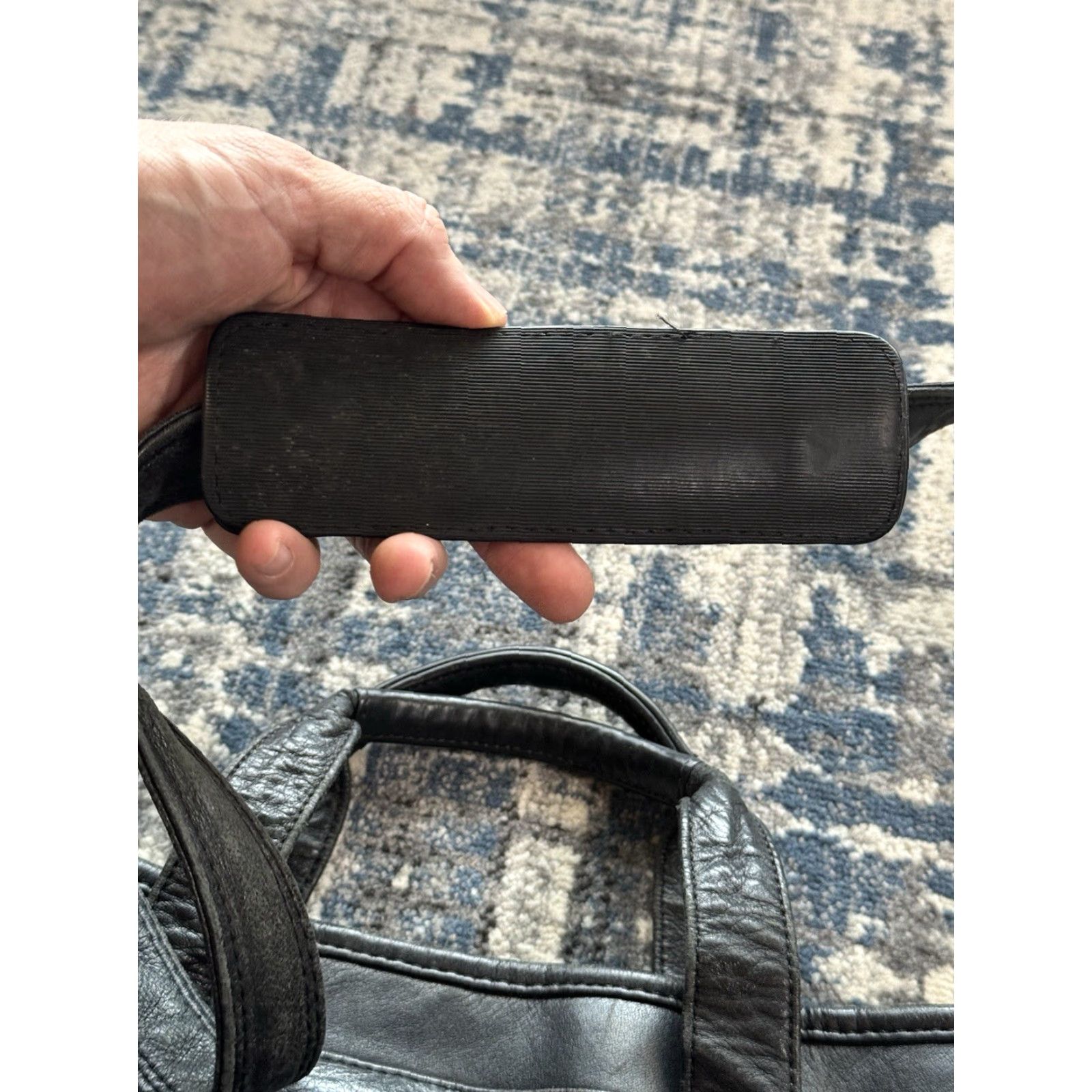 Tumi VINTAGE Tumi Alpha Briefcase Black Napa Leather 17x13x4 Men Large 90s Designer Patina Attaché Bag Size ONE SIZE - 6 Thumbnail