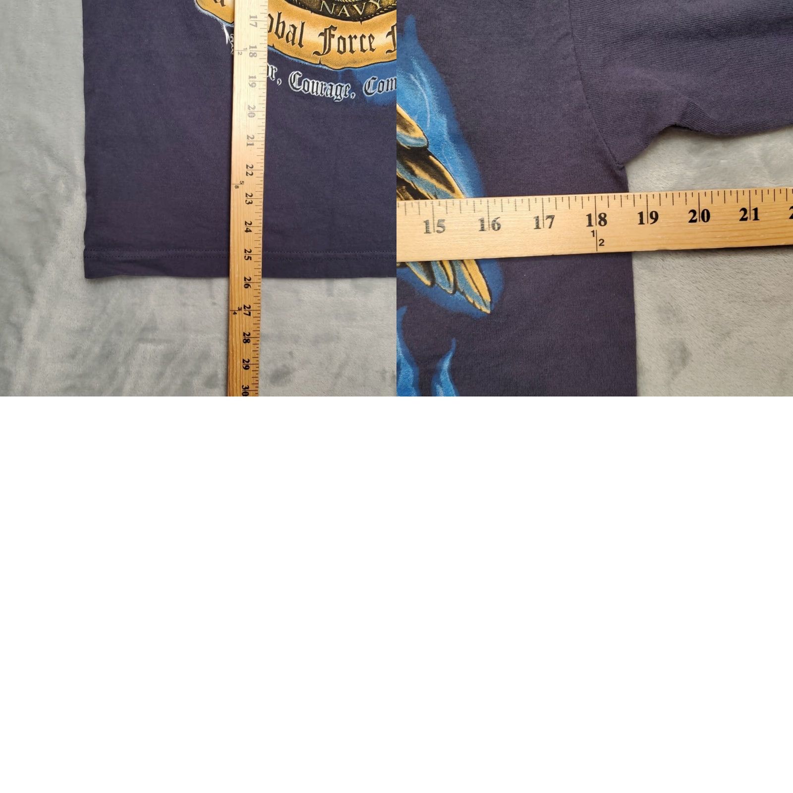 Vintage VINTAGE United States Navy Shirt Mens M Blue Brotherhood Made in USA TEE Size US M / EU 48-50 / 2 - 8 Thumbnail