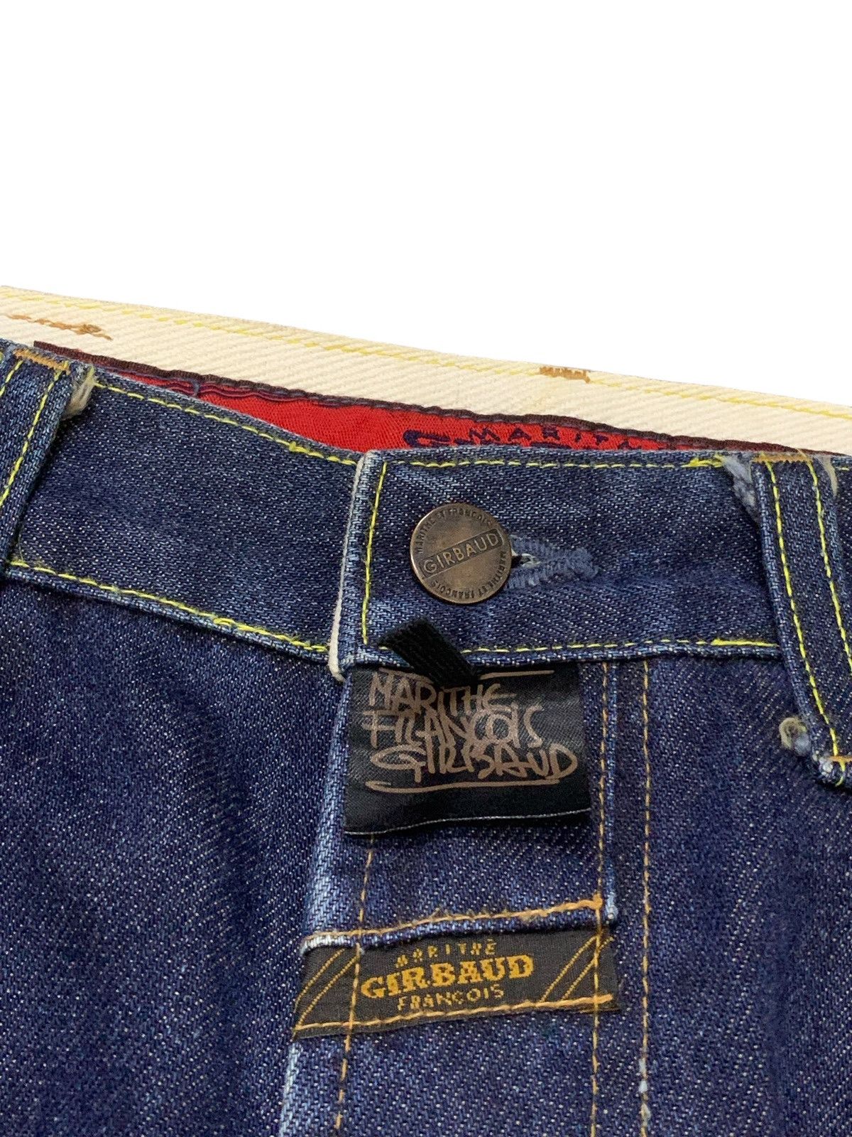 Marithe + Francois Girbaud × Pelle Pelle Marithe Francois Girbaud Raw Baggy Loose Jeans Size US 30 / EU 46 - 7 Thumbnail