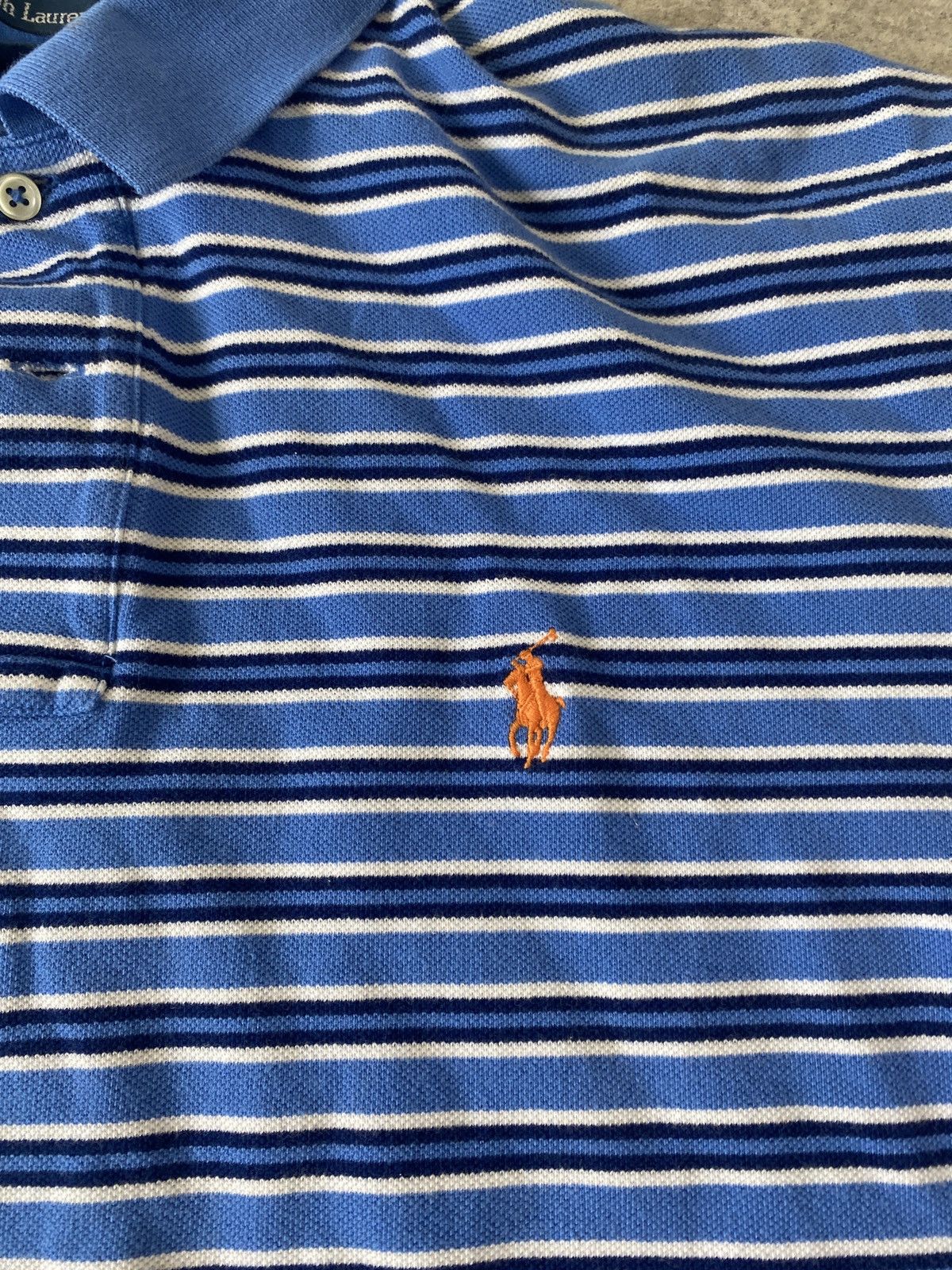 Polo Ralph Lauren Polo Ralph Lauren Striped Logo Shirt Size US XXL / EU 58 / 5 - 3 Thumbnail