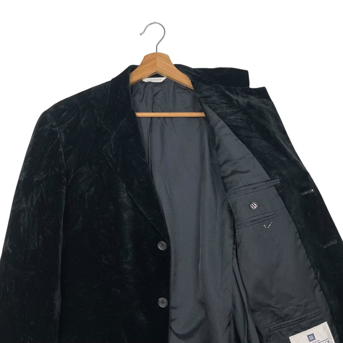 Givenchy Vintage Givenchy Monsieur Velvet Casual Jacket Size US S / EU 44-46 / 1 - 10 Thumbnail
