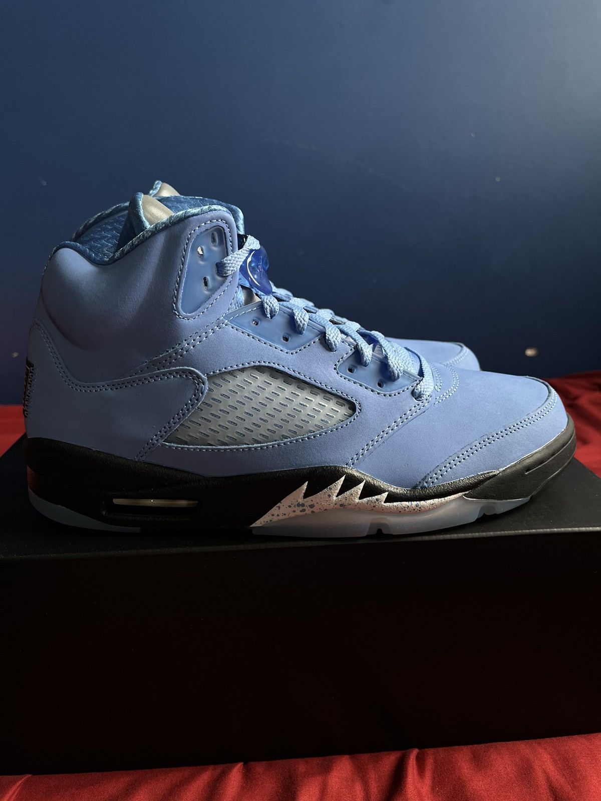 image of Air Jordan 5 Retro Unc University Blue (Us Size 11 Mens) Shoes, Men's