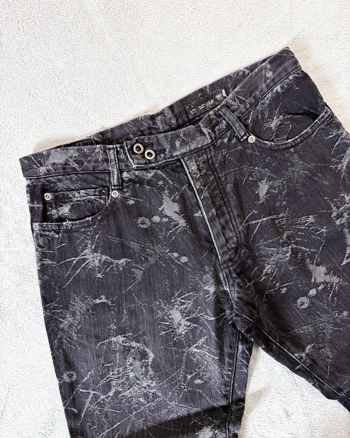 Other Printed Flared Denim Jeans Size US 30 / EU 46 - 4 Thumbnail