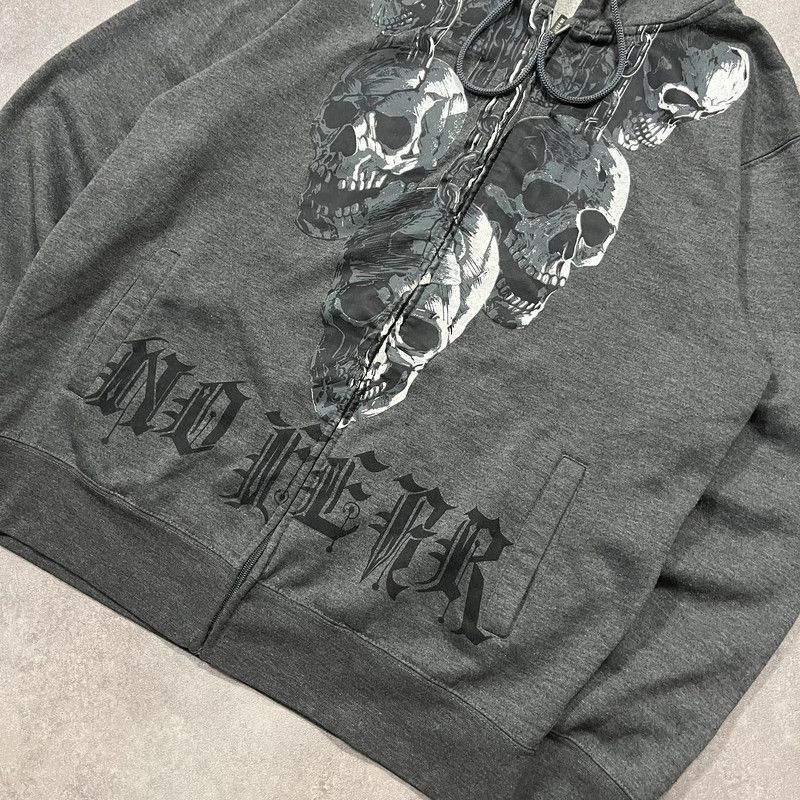 No Fear Vintage No Fear Zip Up Hoodie Skull Affliction Y2K Style Size US XL / EU 56 / 4 - 3 Thumbnail
