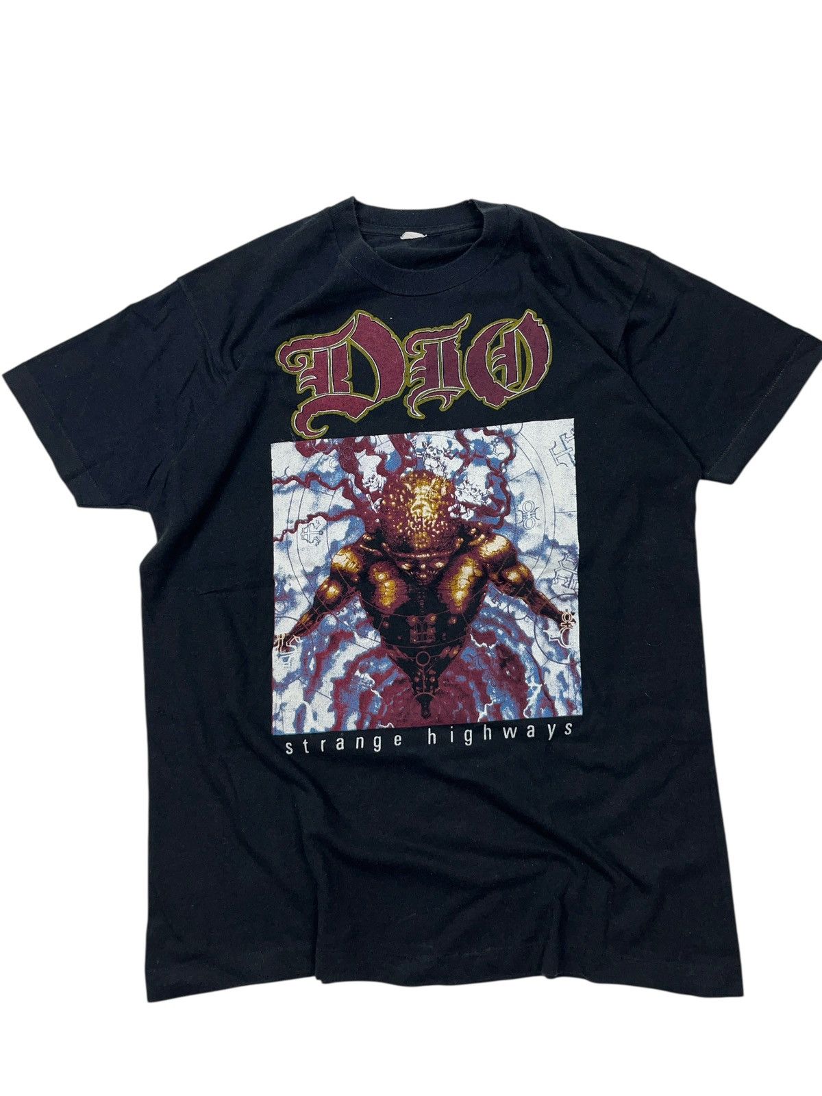 Band Tees × Vintage Vintage Dio Strange Highways European Tour 1993 Shirt Metal Size US L / EU 52-54 / 3 - 3 Thumbnail