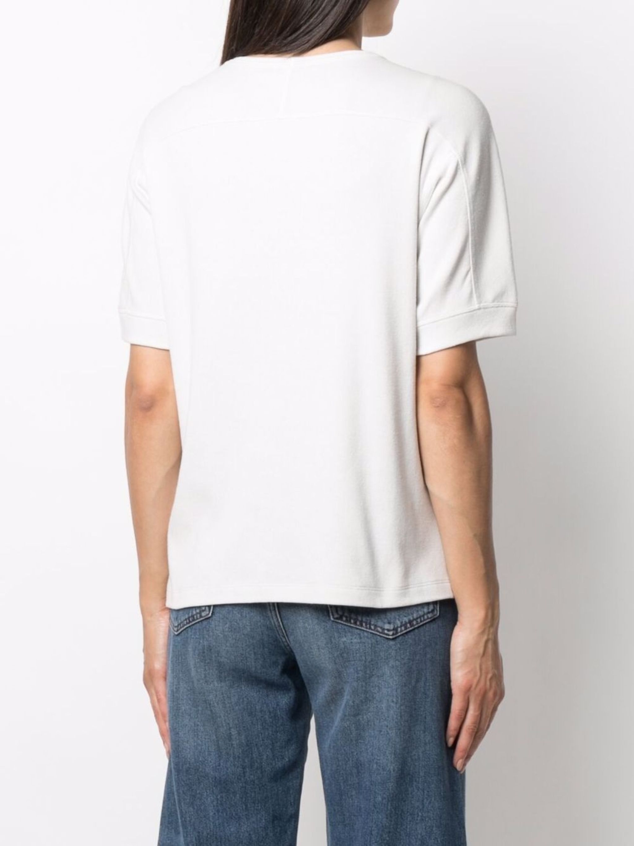 Saint Laurent Paris o1tp1o0125 T- Shirt in White Size L / US 10 / IT 46 - 4 Thumbnail
