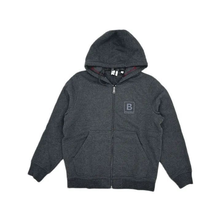 Burberry Burberry Burberry Gray Logo Embroidered Hoodie-2507 Size US L / EU 52-54 / 3 - 2 Thumbnail