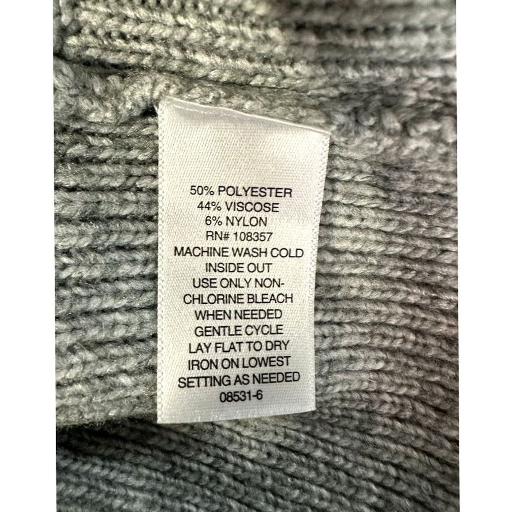 Liz Claiborne Liz Claiborne Crewneck Sweater Womens 3X Plus Grey Nylon Lace Pullover NEW Size XXL / US 16-18 / IT 52-54 - 4 Thumbnail