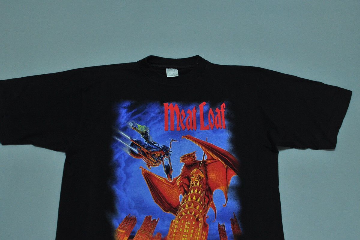 Band Tees × Vintage Vintage 1994 Meat Loaf T Shirt - Tour Concert Vtg Band Tee Size US XL / EU 56 / 4 - 6 Thumbnail