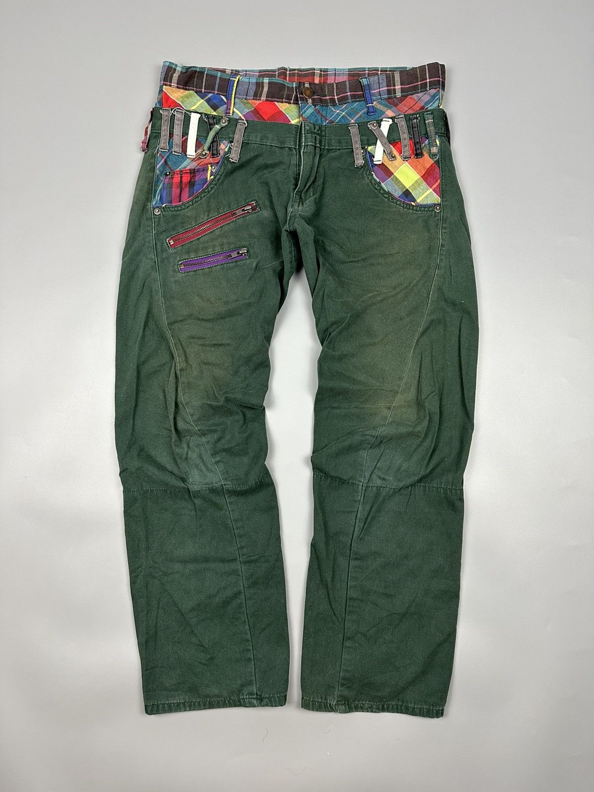 If Six Was Nine Japanese Breath Mint Double Waist Pants Size US 34 / EU 50 - 1 Thumbnail