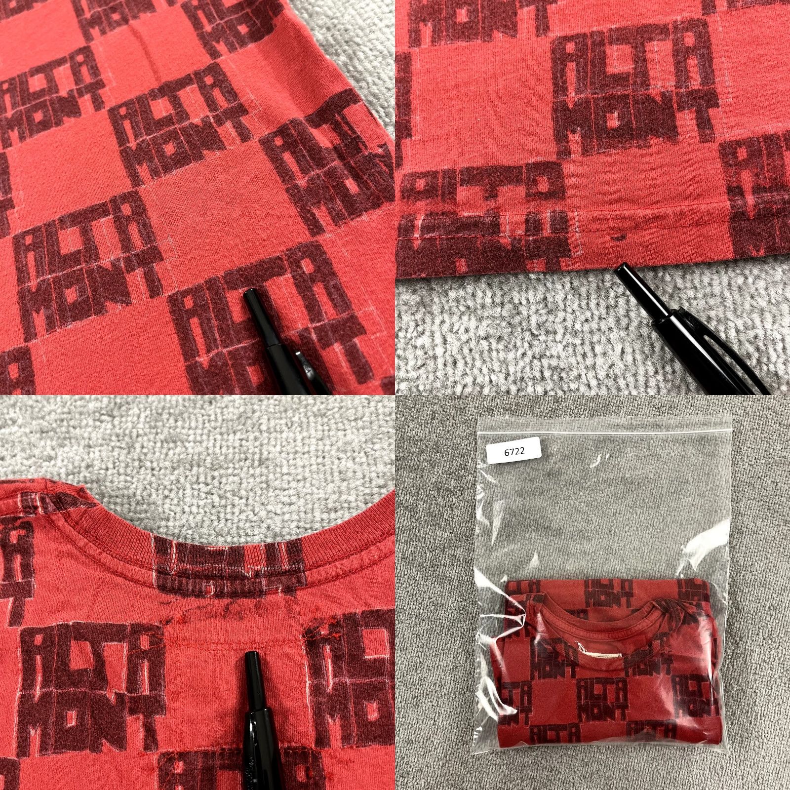 Altamont ALTAMONT Shirt Mens Medium Red Black AOP All Over Checkered Skateboarding Y2K Size US M / EU 48-50 / 2 - 8 Thumbnail