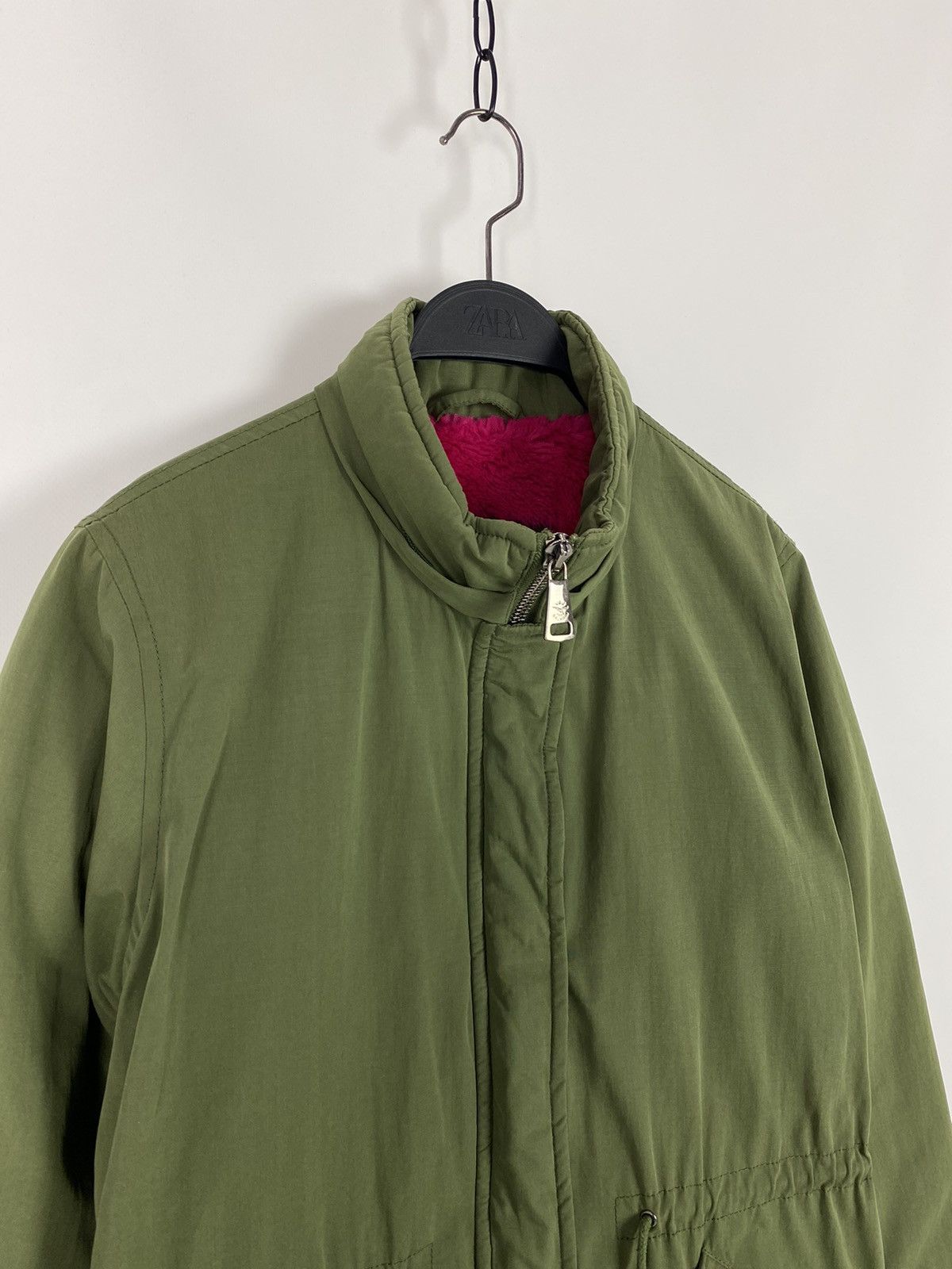 Balmain Balmain Paris Army Green Pink Fur Fishtail Parka Size XL / US 12-14 / IT 48-50 - 5 Thumbnail