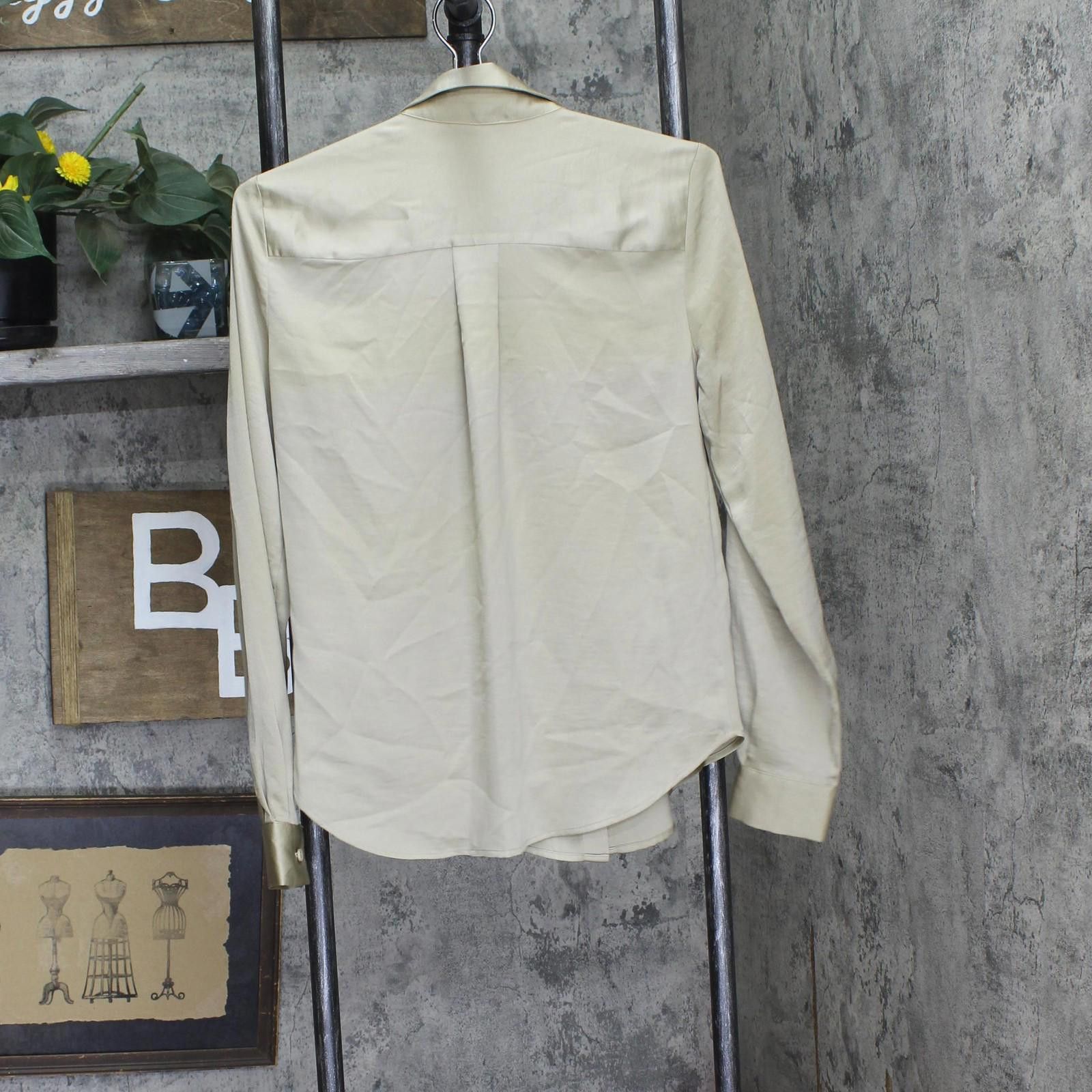DKNY Nwt Dkny Point Collar Pocket Shirt Ug4tt666 Trench Brown Xs Size XS / US 0-2 / IT 36-38 - 2 Thumbnail