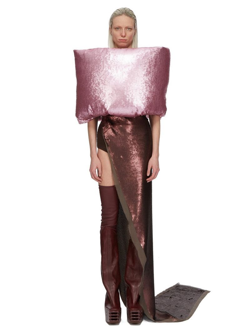 Rick Owens o1y0126 Size : OS / Scarf in Pink Size ONE SIZE - 6 Thumbnail