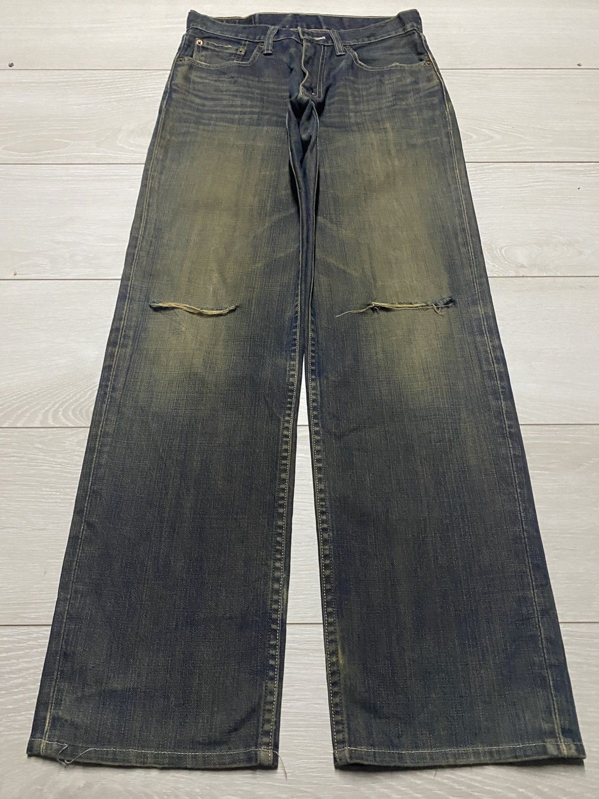 Levi's Vintage Levis 502 Mud Wash Distressed Jeans Size US 28 / EU 44 - 1 Thumbnail