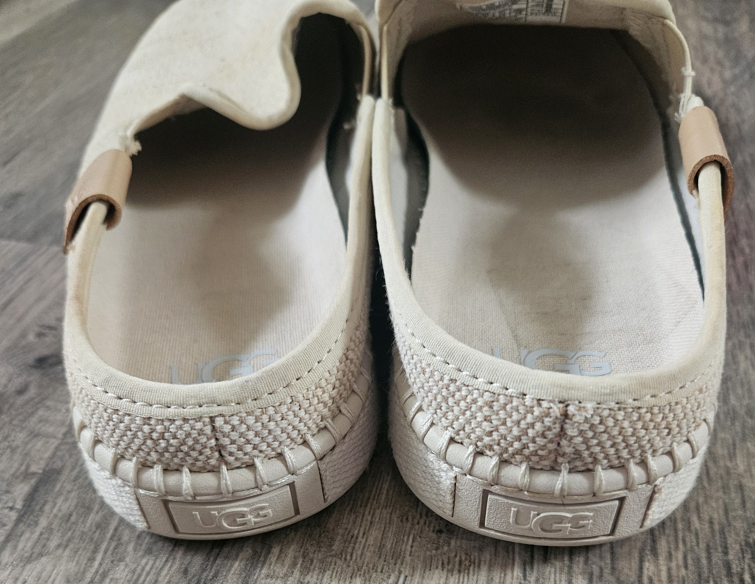 Ugg Ugg Womens Beige Woven Delu Slip On Shoes Size 8 Size US 8 / IT 38 - 5 Thumbnail