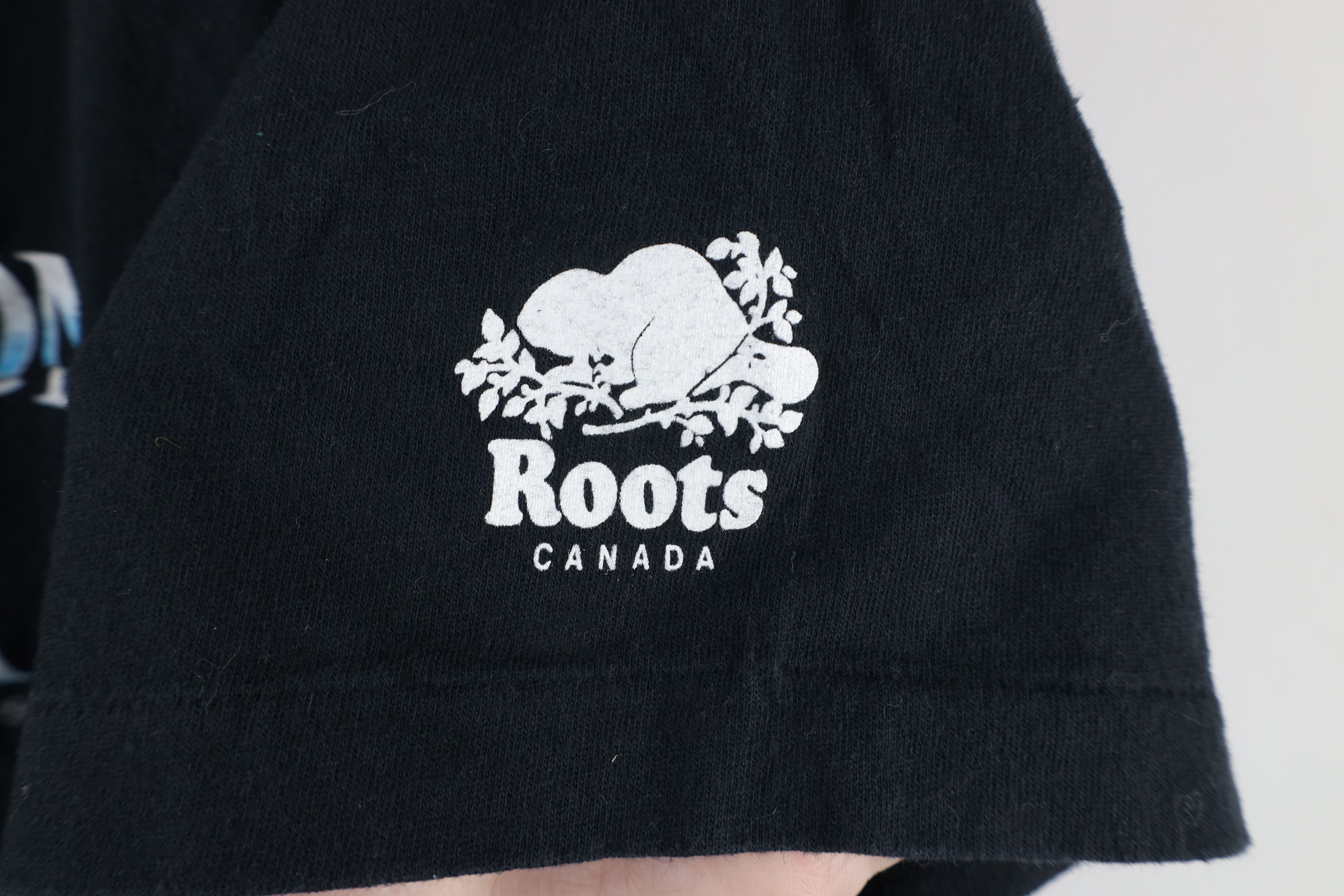 Vintage Vintage 80s Roots Canada Phantom of the Opera T-Shirt Black Size US XL / EU 56 / 4 - 4 Thumbnail