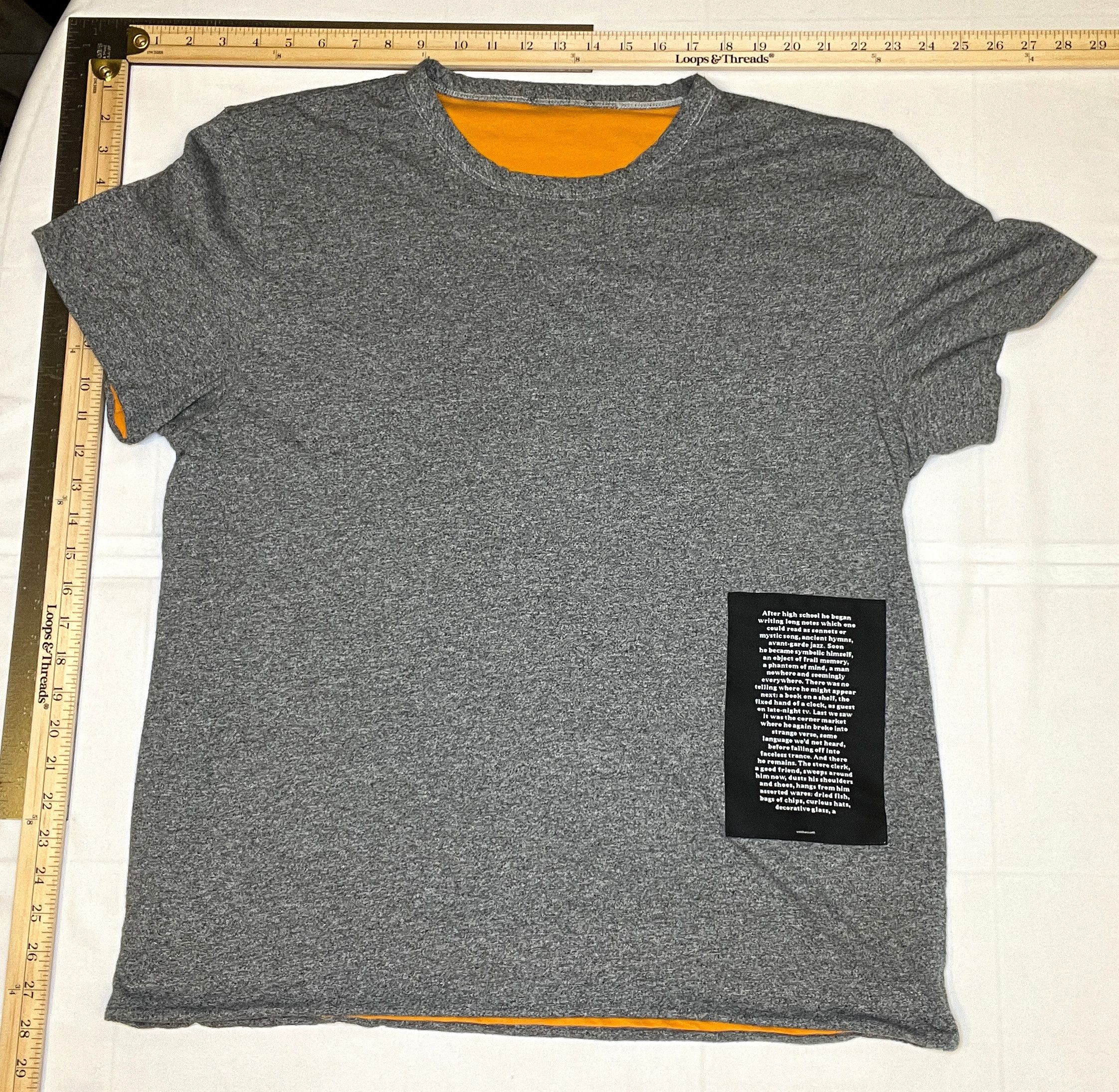 7 For All Mankind 7 For All Mankind Double T-shirt Grey and Orange Men's Large Size US L / EU 52-54 / 3 - 1 Thumbnail