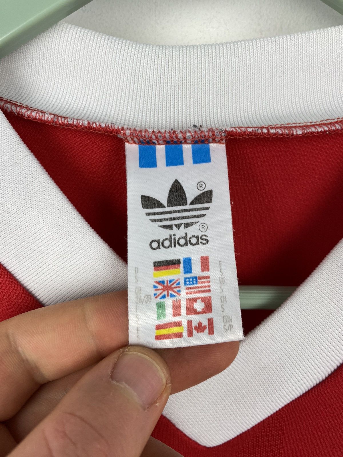 Adidas Vintage Adidas 90s Football Soccer Jersey PSG Germany Italy Size US S / EU 44-46 / 1 - 6 Thumbnail