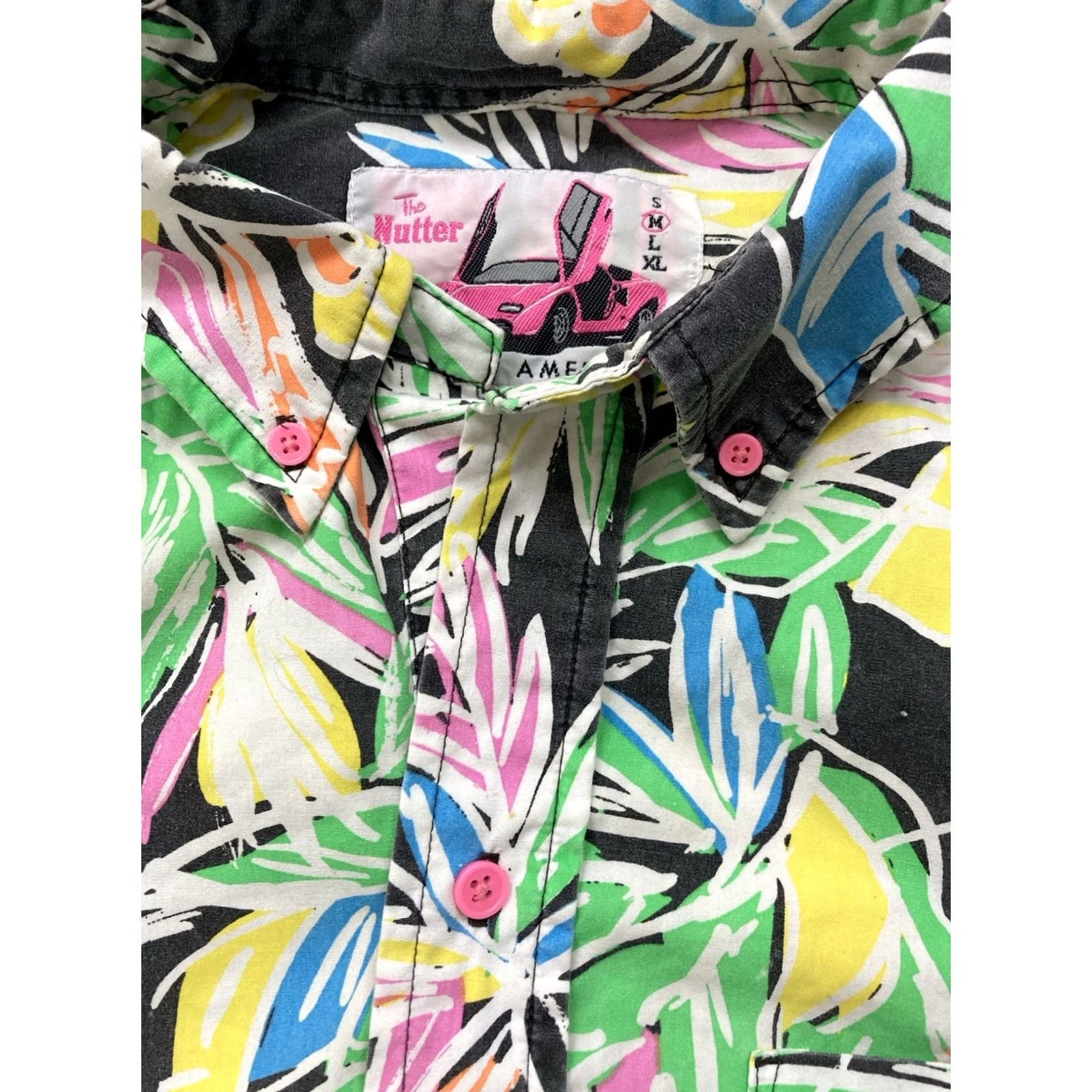 Vintage VINTAGE The Nutter Palm Trees Print Popover Shirt Men Medium Short Sleeve 90s Size US M / EU 48-50 / 2 - 3 Thumbnail