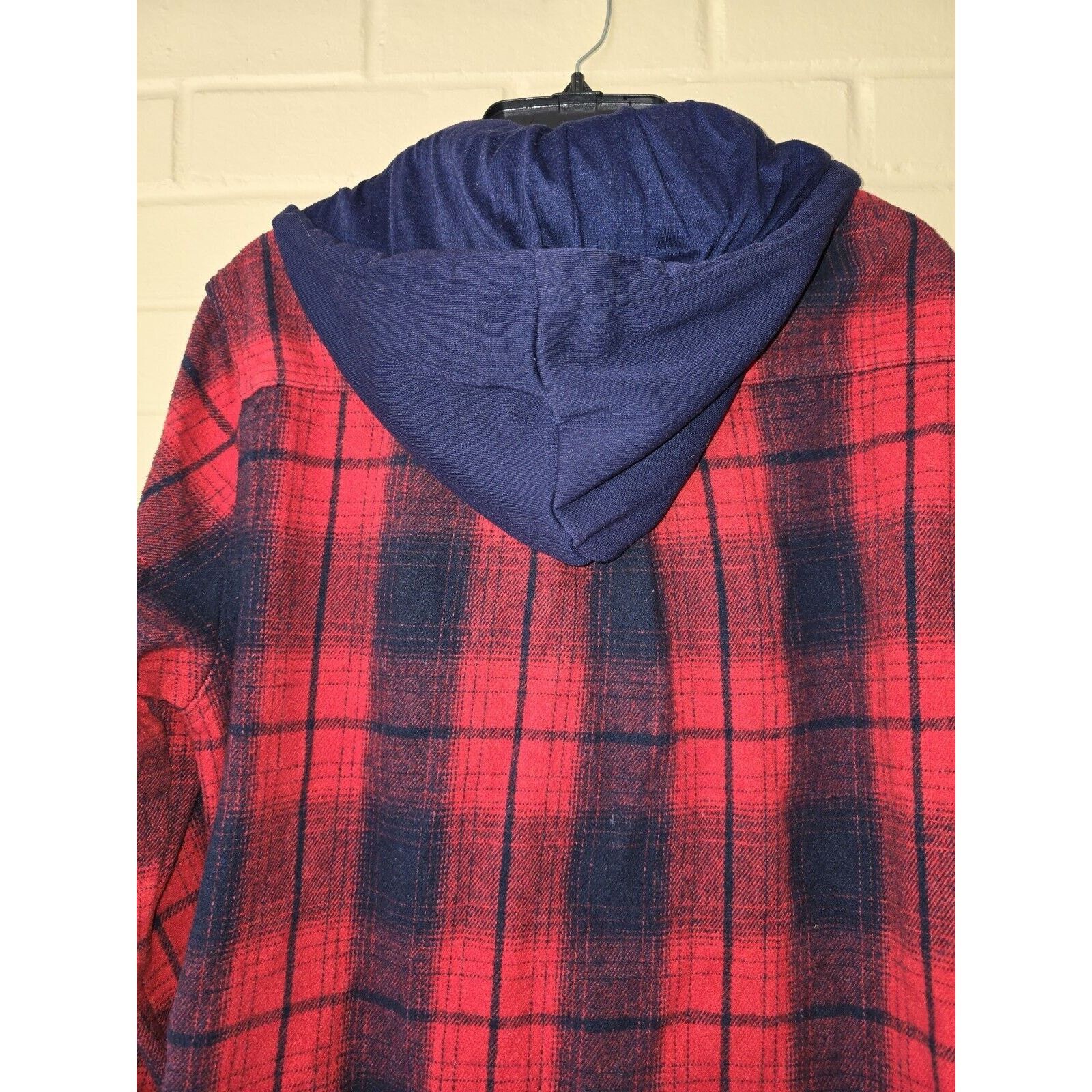 Brooklyn Cloth Brooklyn Cloth Mfg Zip Up Flannel Hooded Jacket Mens Size L Size US L / EU 52-54 / 3 - 5 Thumbnail