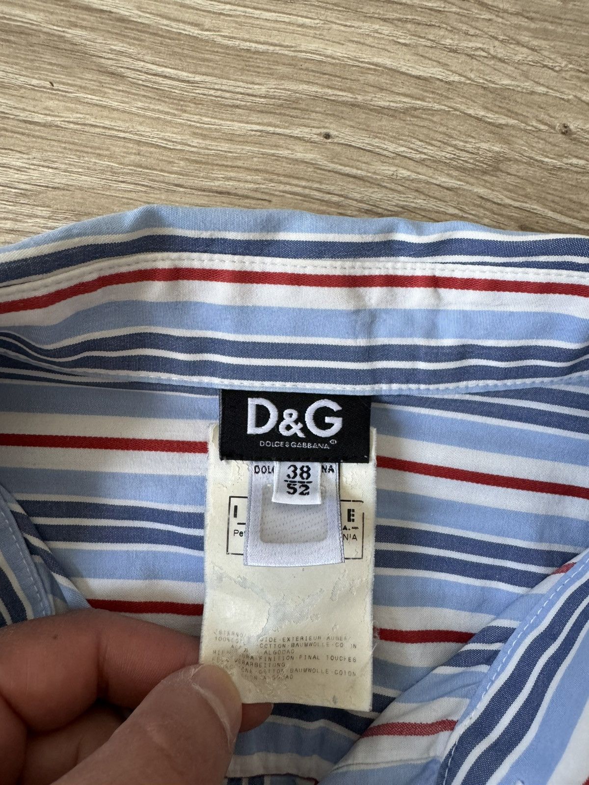 Dolce & Gabbana Vintage Dolce & Gabbana Striped Button Up Shirt Size US L / EU 52-54 / 3 - 5 Thumbnail