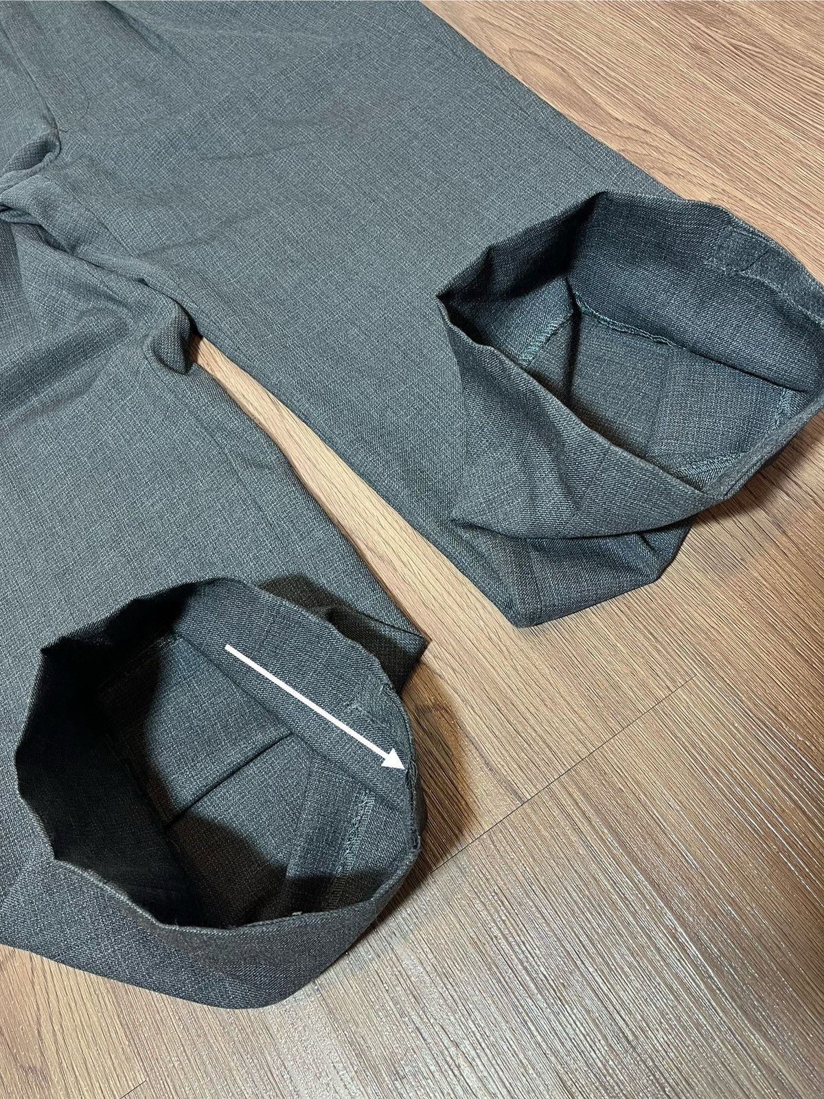 Burberry × Vintage Vintage Burberry Classic Charcoal Trouser Size US 33 - 19 Thumbnail