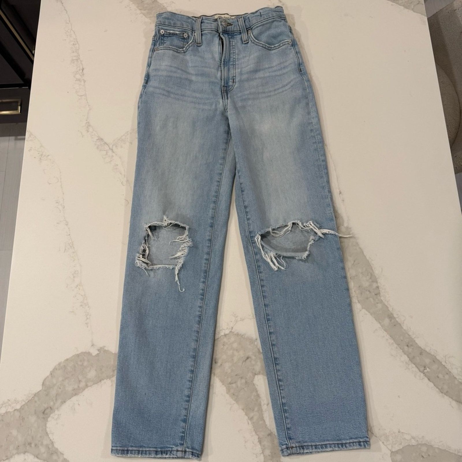 Madewell Madewell The Perfect Vintage Straight Denim Jeans Women’s 25 Size 25" / US 0 / IT 36 - 6 Thumbnail