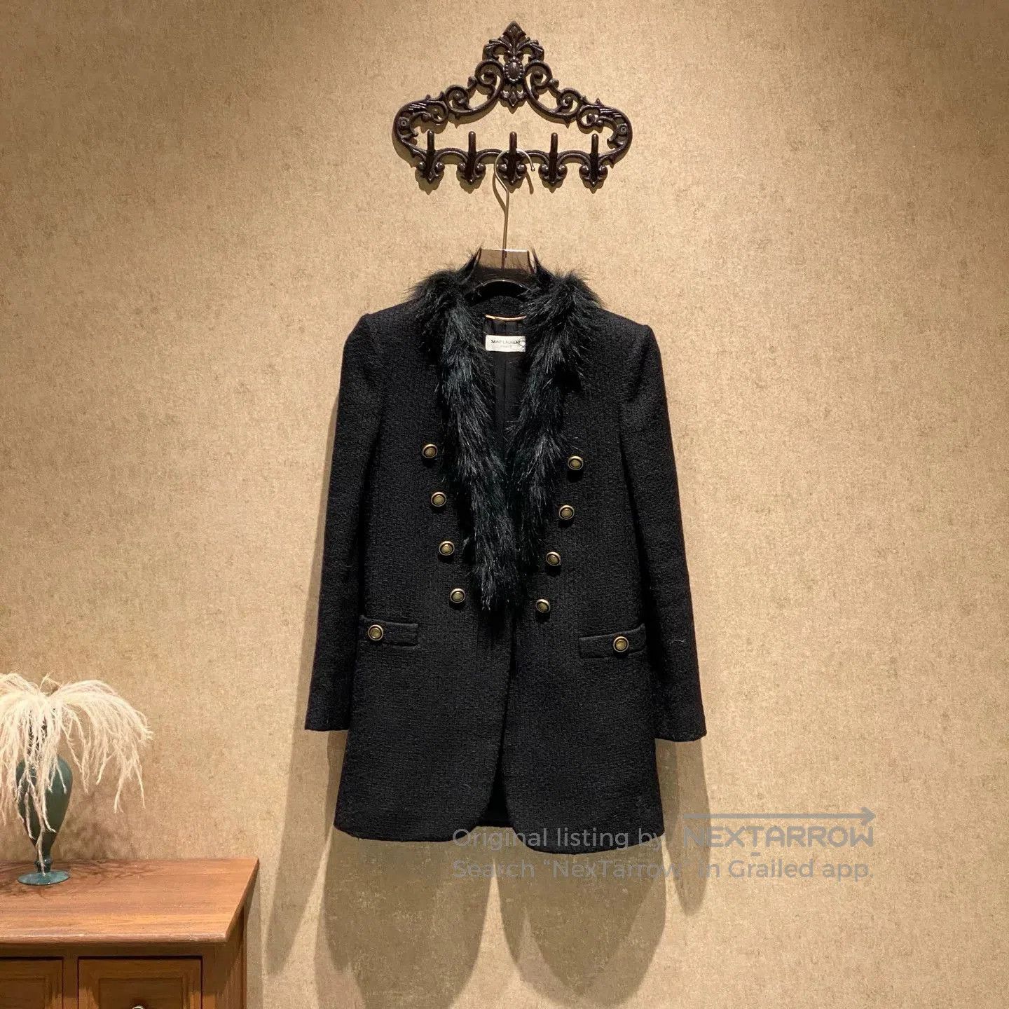 Saint Laurent Paris Saint Laurent Fur Collar Double. Size S / US 4 / IT 40 - 1 Thumbnail